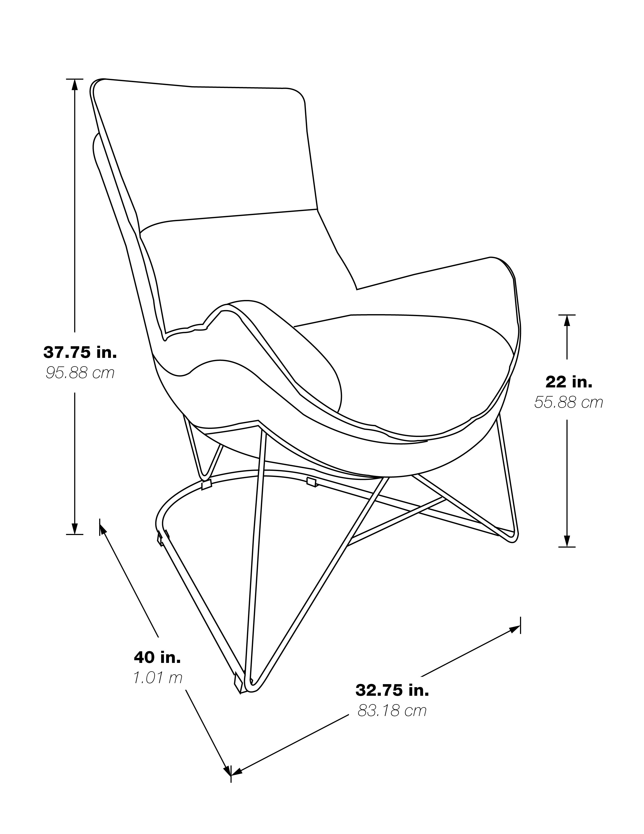 Ryedale Lounge Chair - Blue