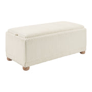 Sahara Storage Bench - White Cord