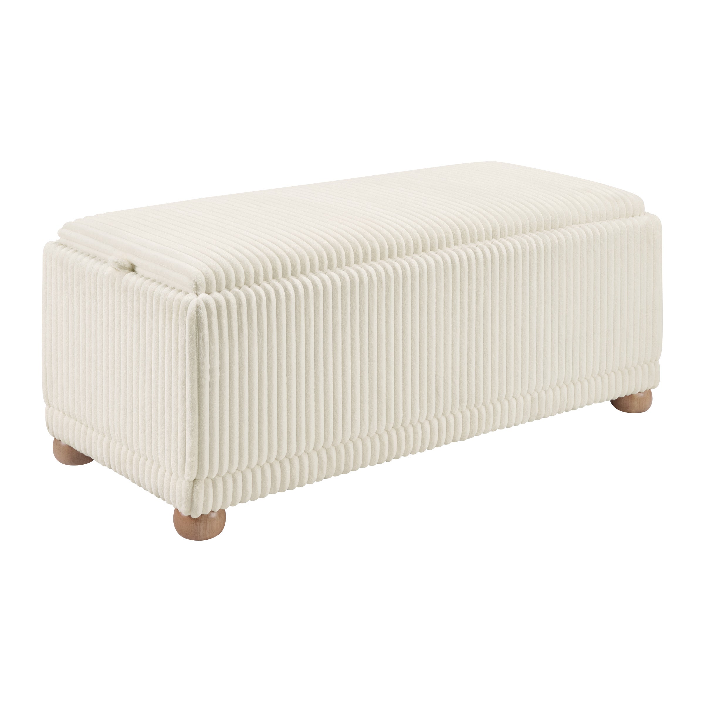 Sahara Storage Bench - White Cord