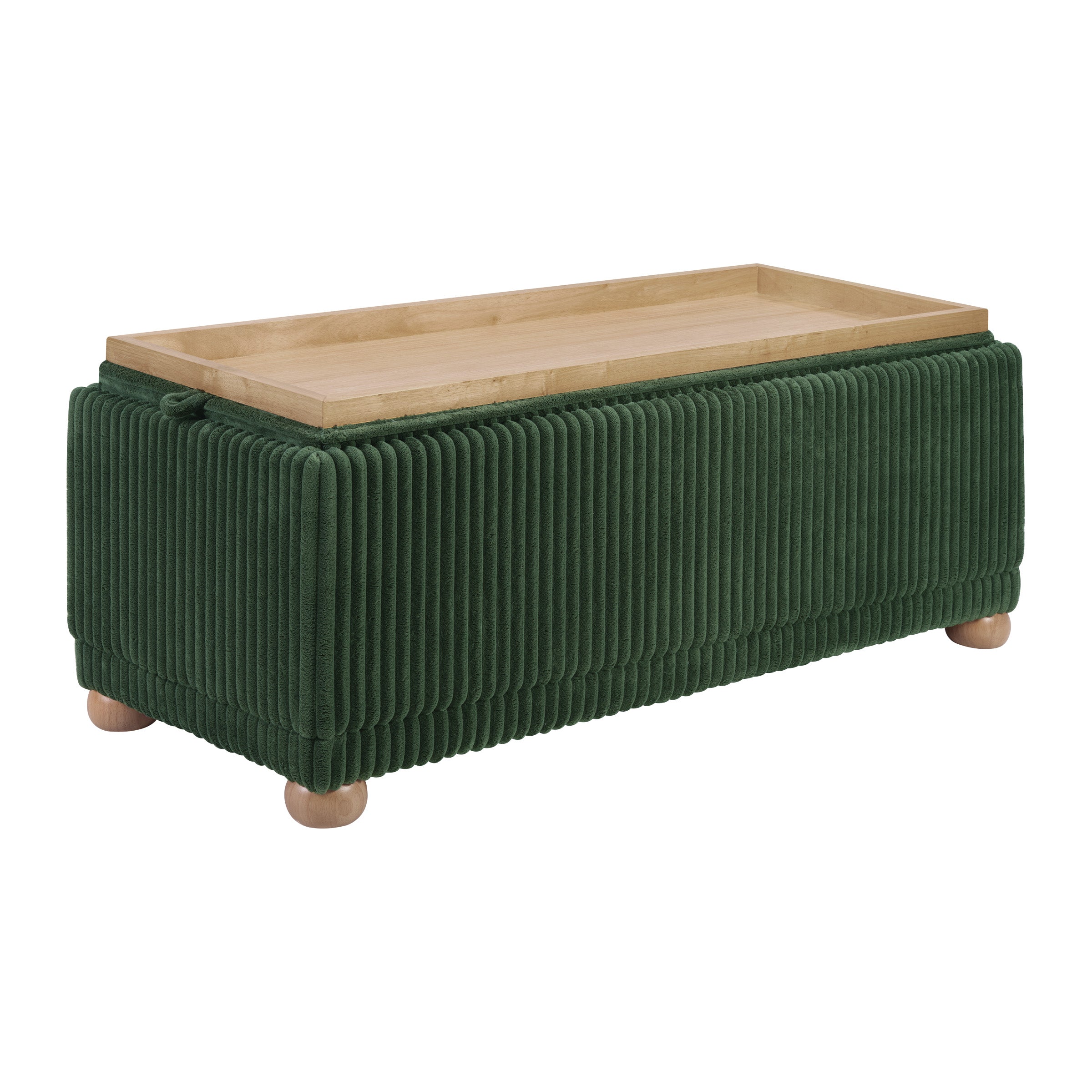 Sahara Storage Bench - Green Cord