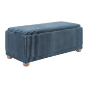 Sahara Storage Bench - Blue Cord