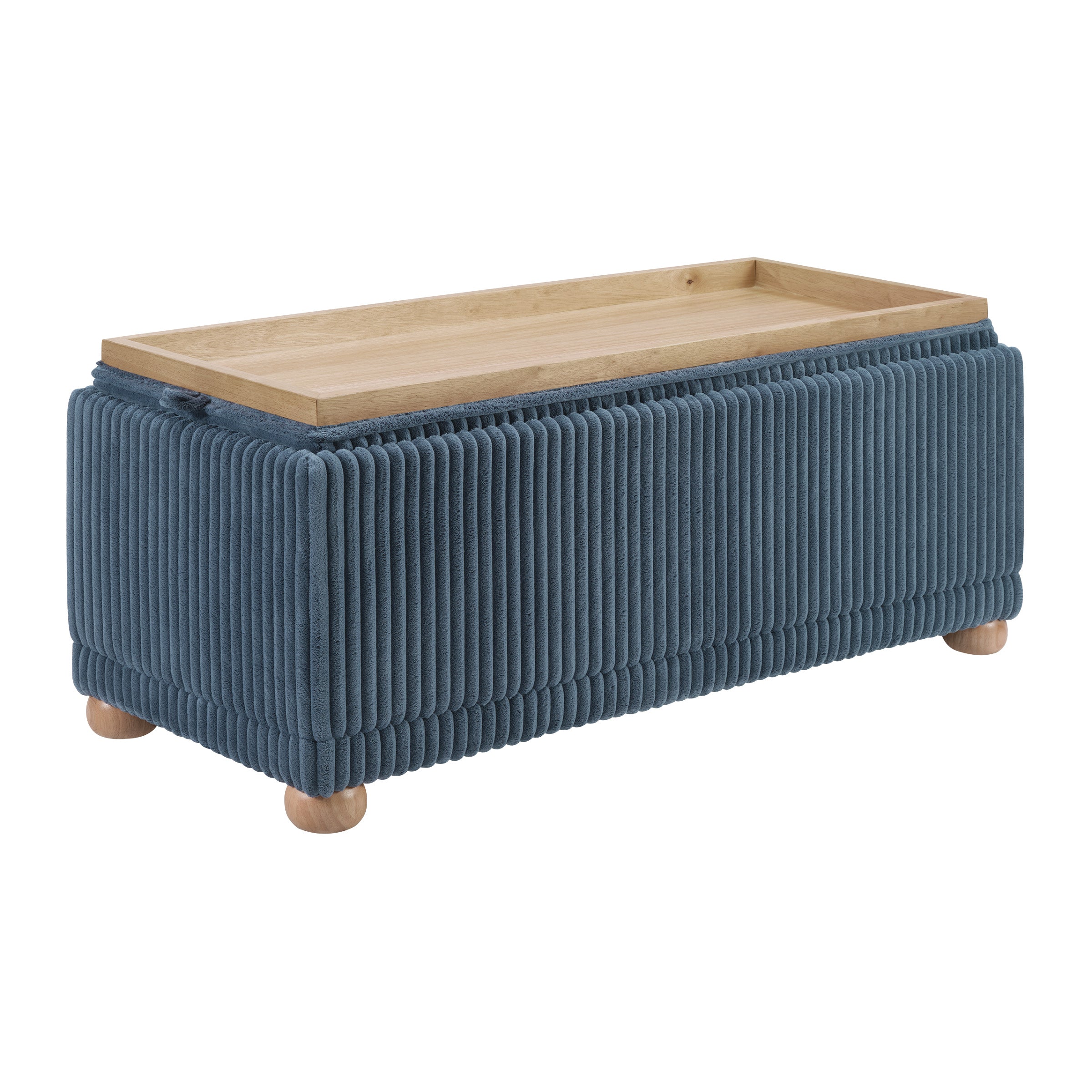 Sahara Storage Bench - Blue Cord