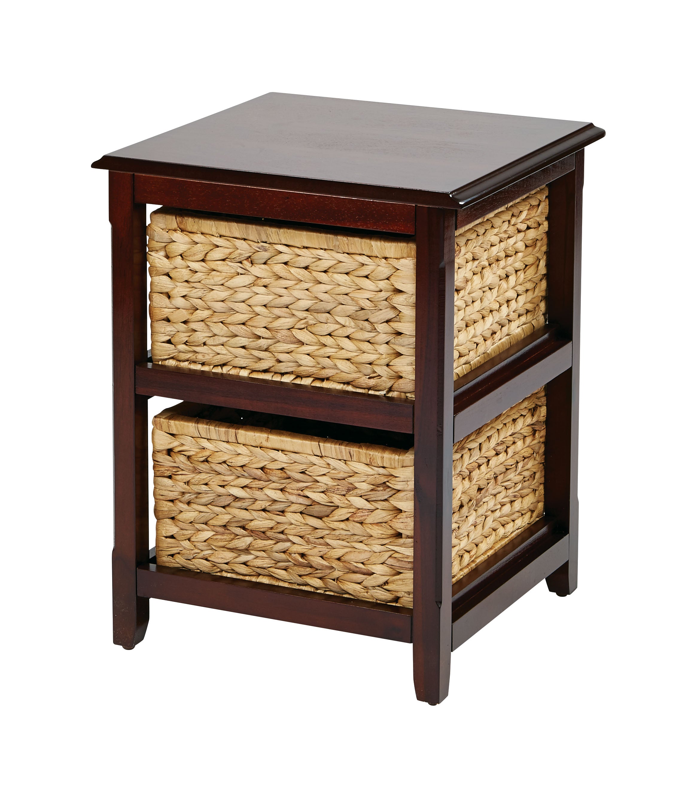 Seabrook Two-Tier Storage Unit - Espresso