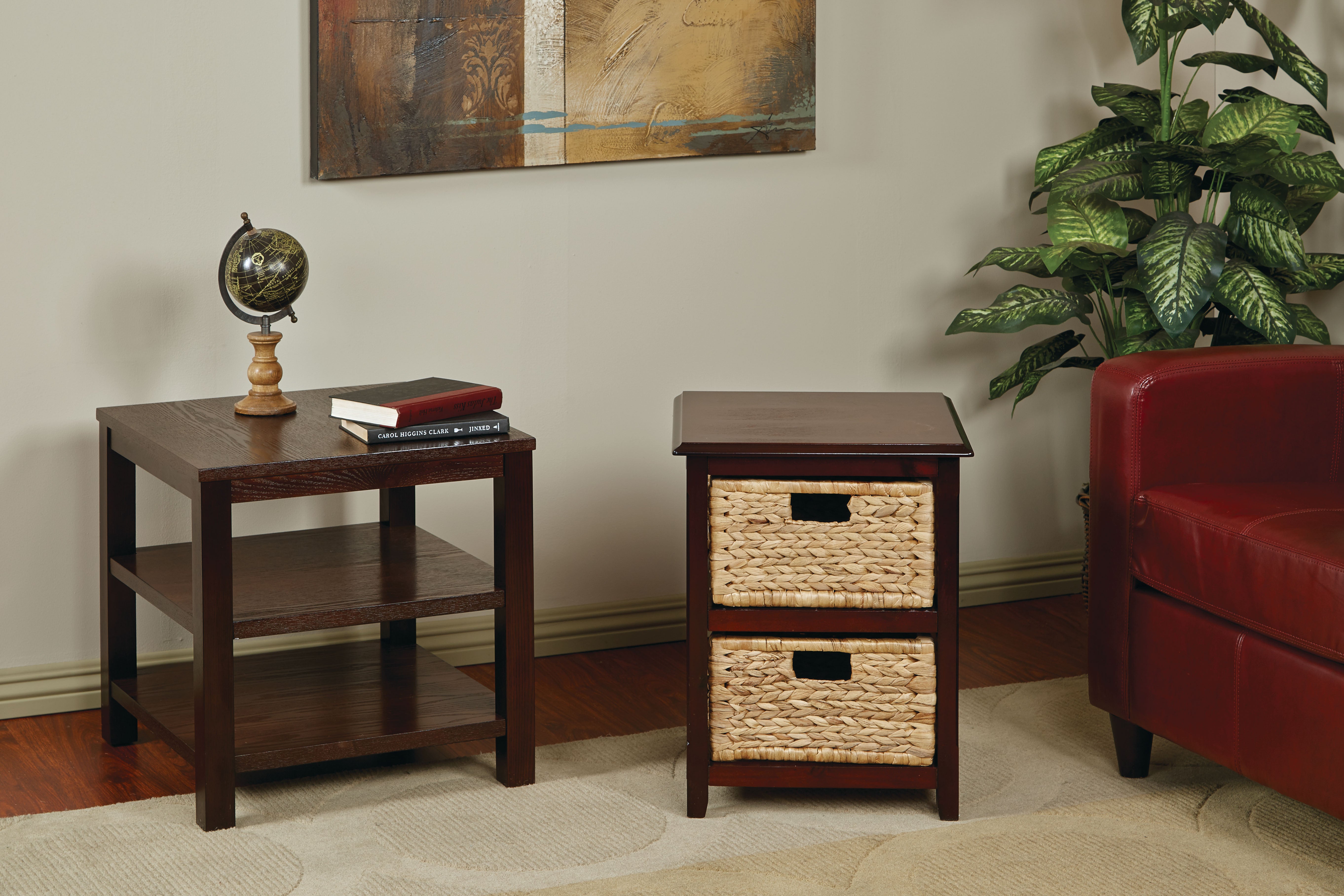 Seabrook Two-Tier Storage Unit - Espresso