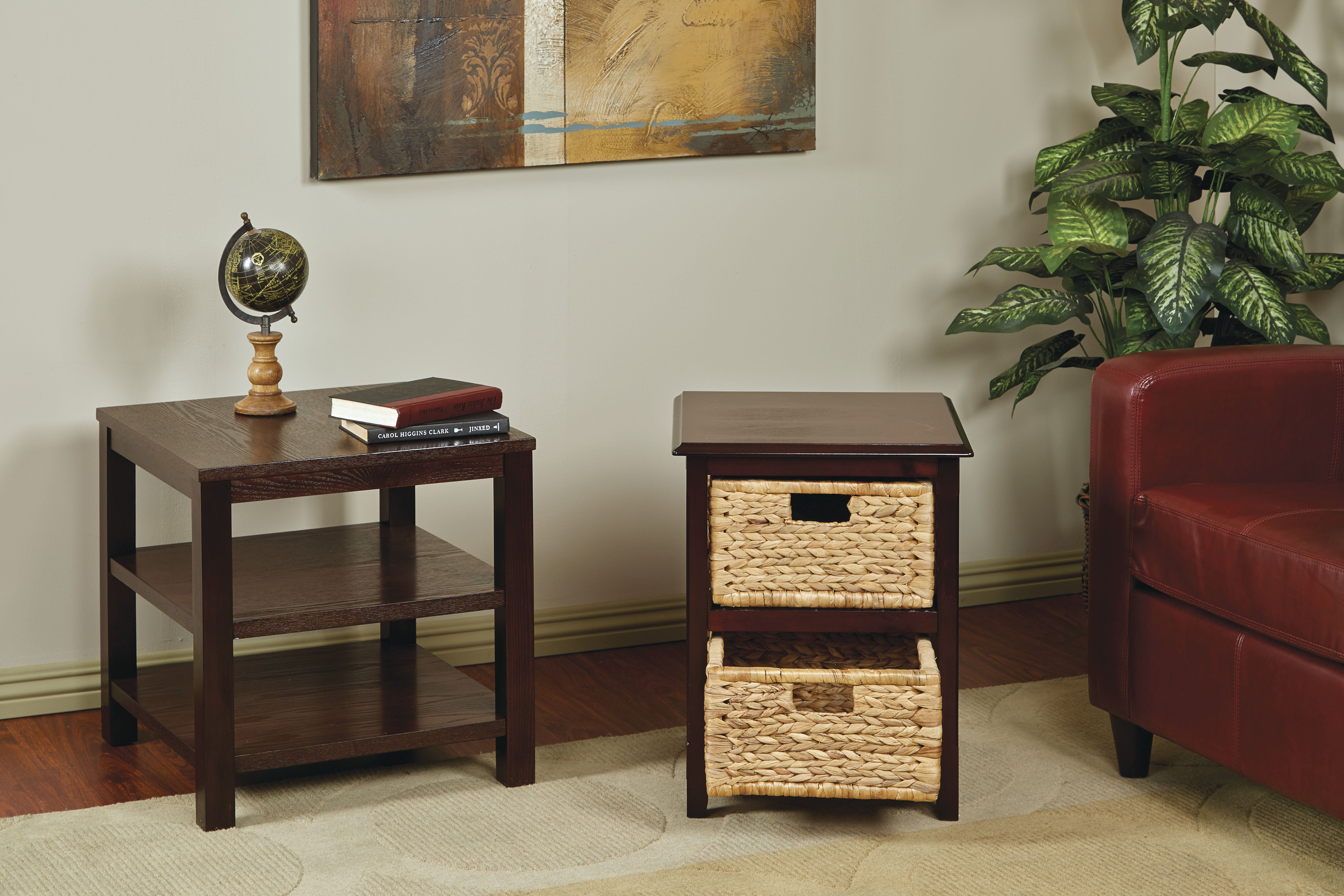 Seabrook Two-Tier Storage Unit - Espresso