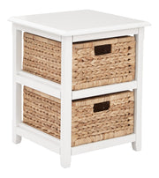 Seabrook Two-Tier Storage Unit - White