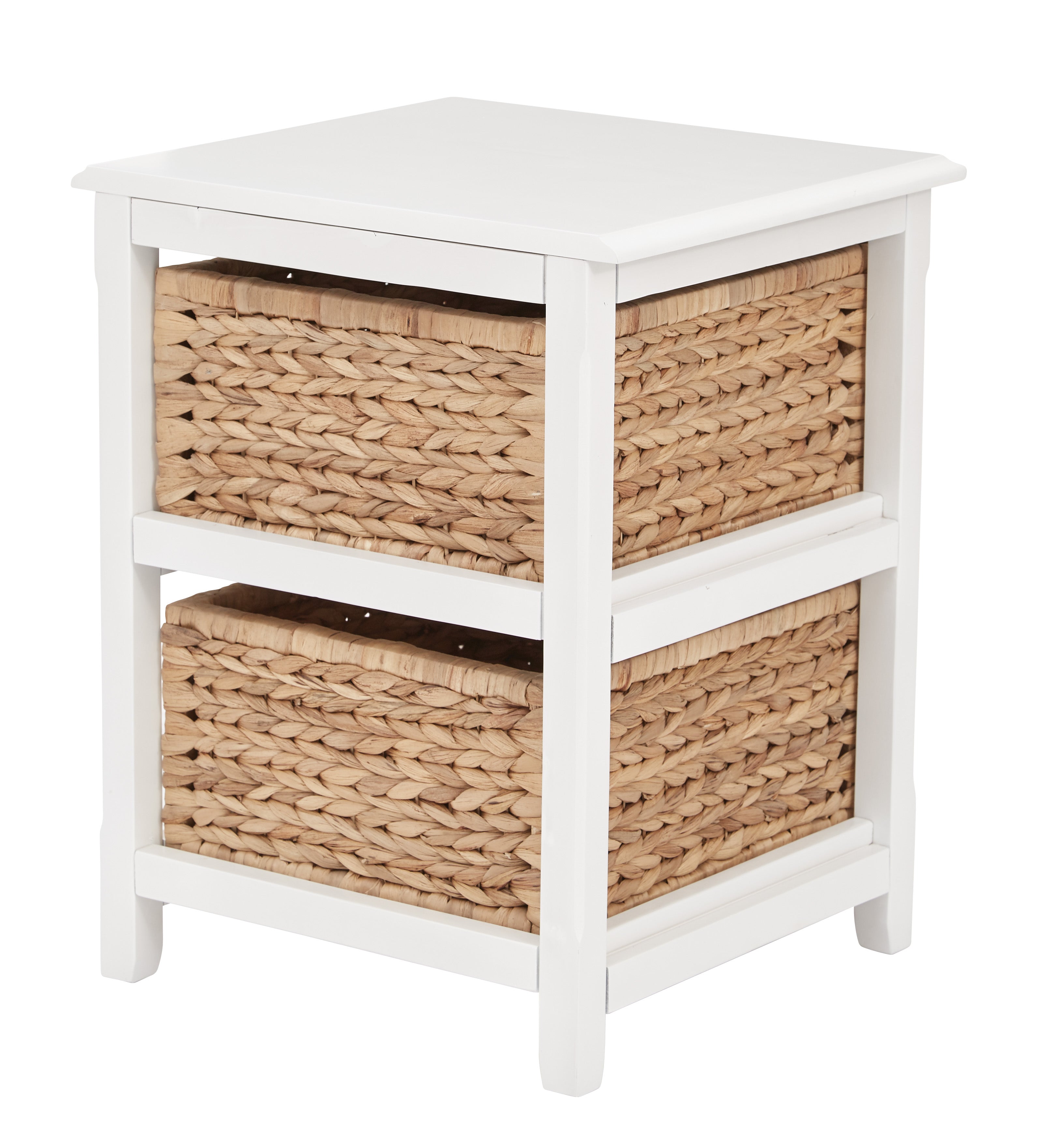 Seabrook Two-Tier Storage Unit - White