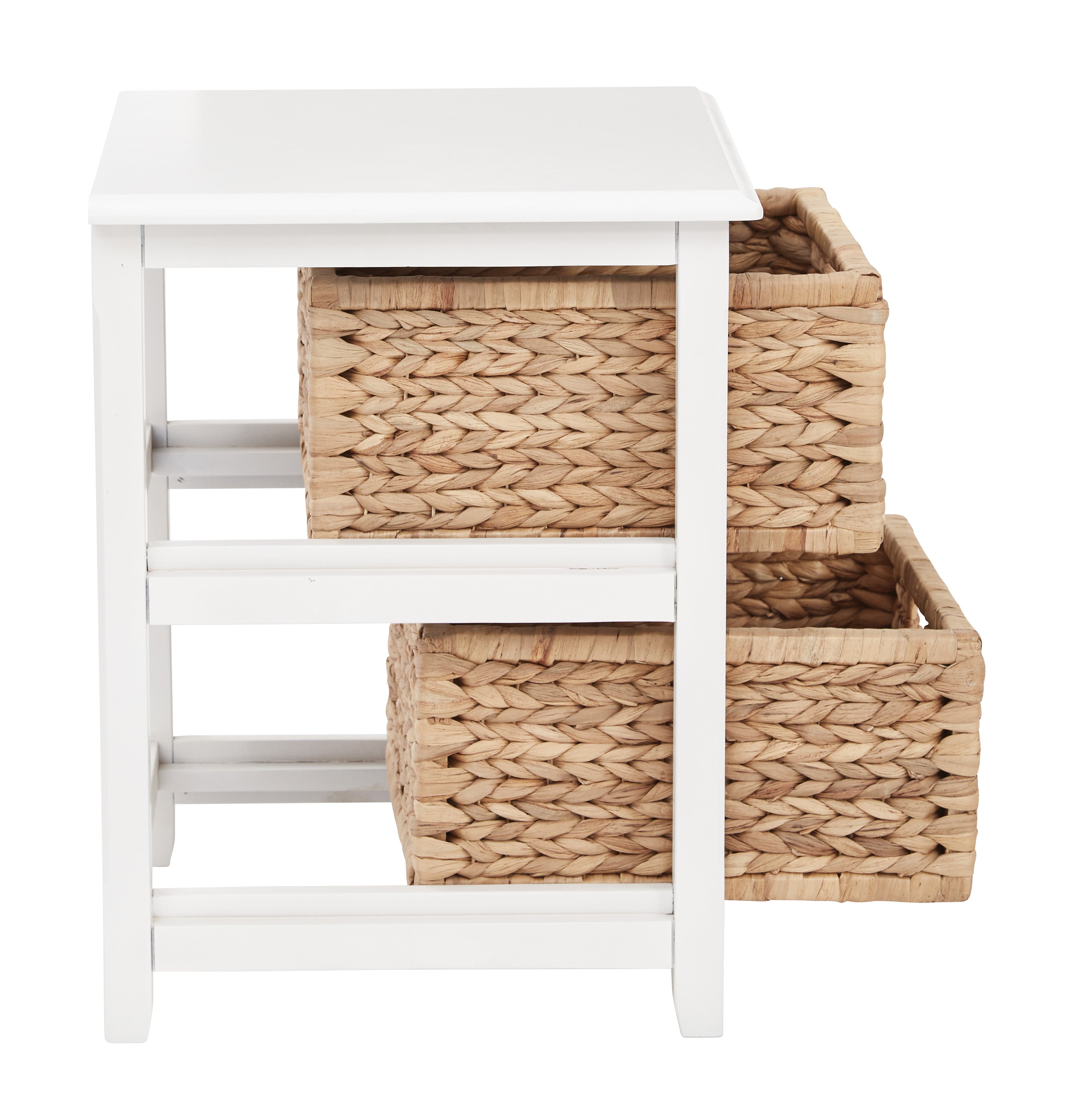 Seabrook Two-Tier Storage Unit - White