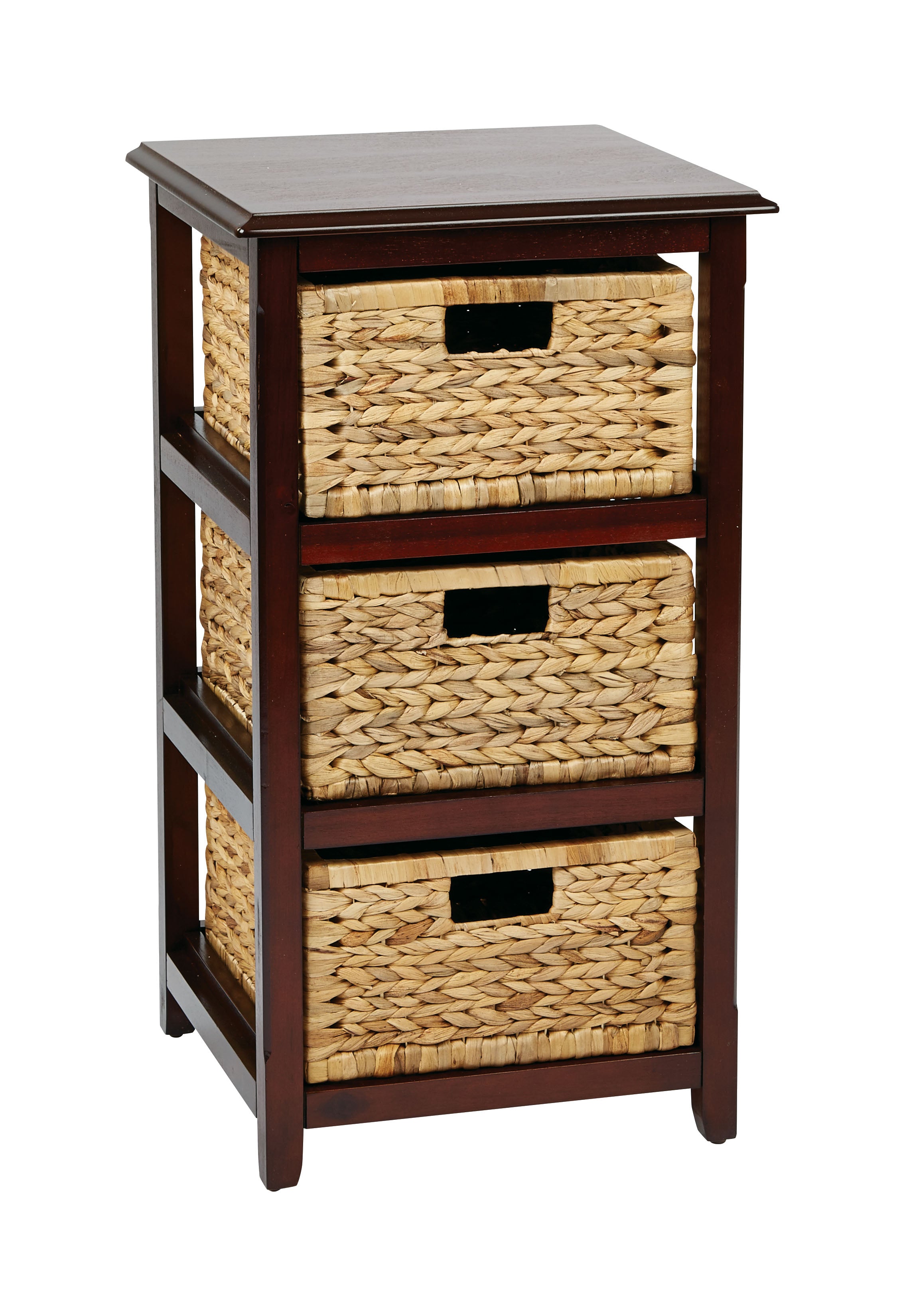 Seabrook Three-Tier Storage Unit - Espresso