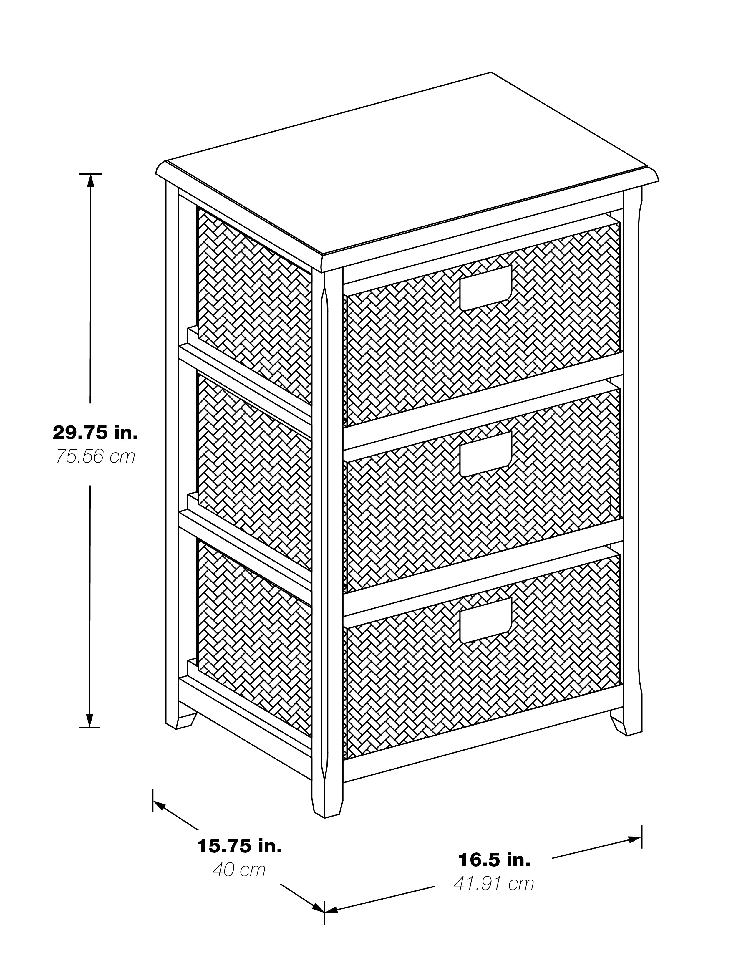 Seabrook Three-Tier Storage Unit - Espresso