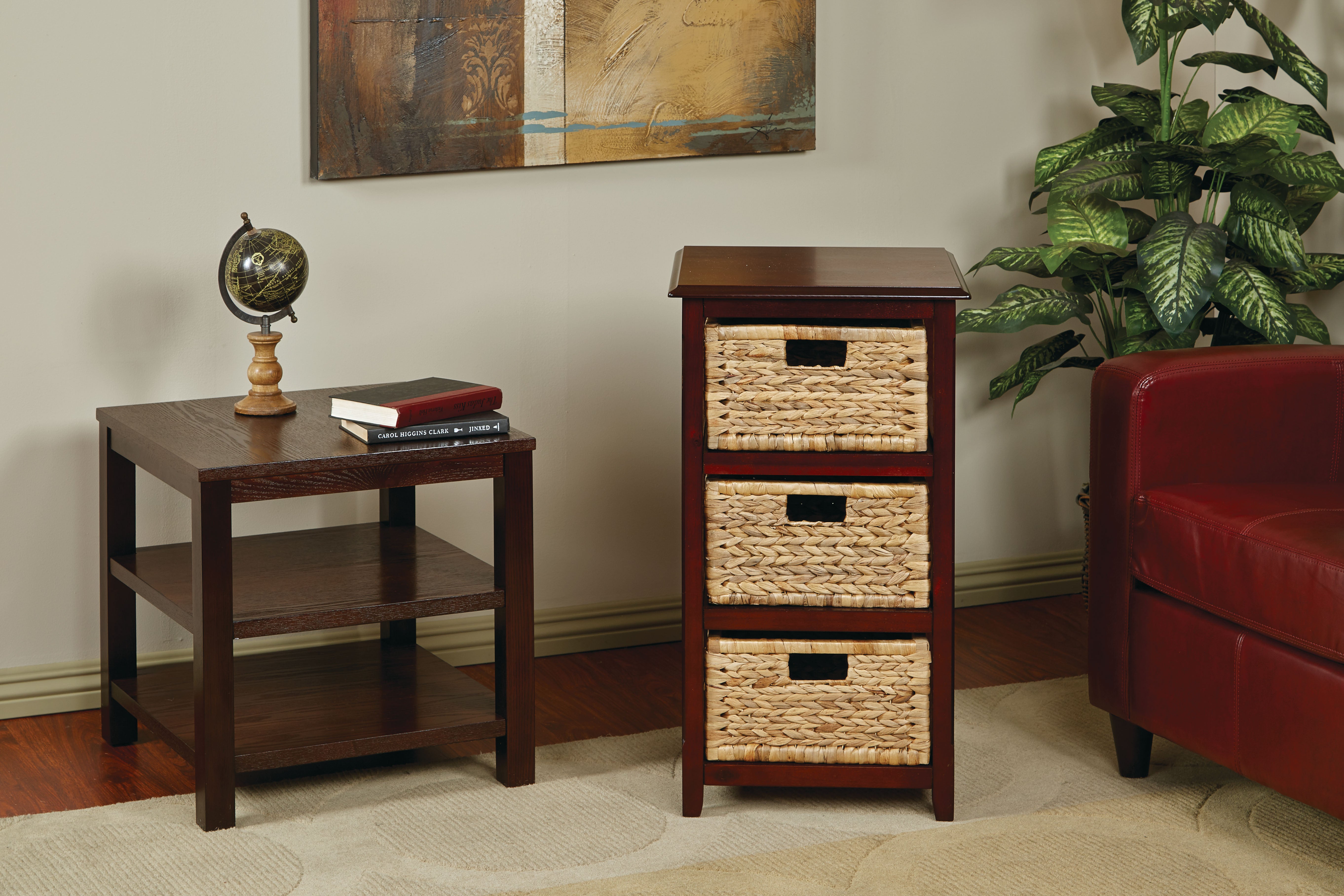 Seabrook Three-Tier Storage Unit - Espresso
