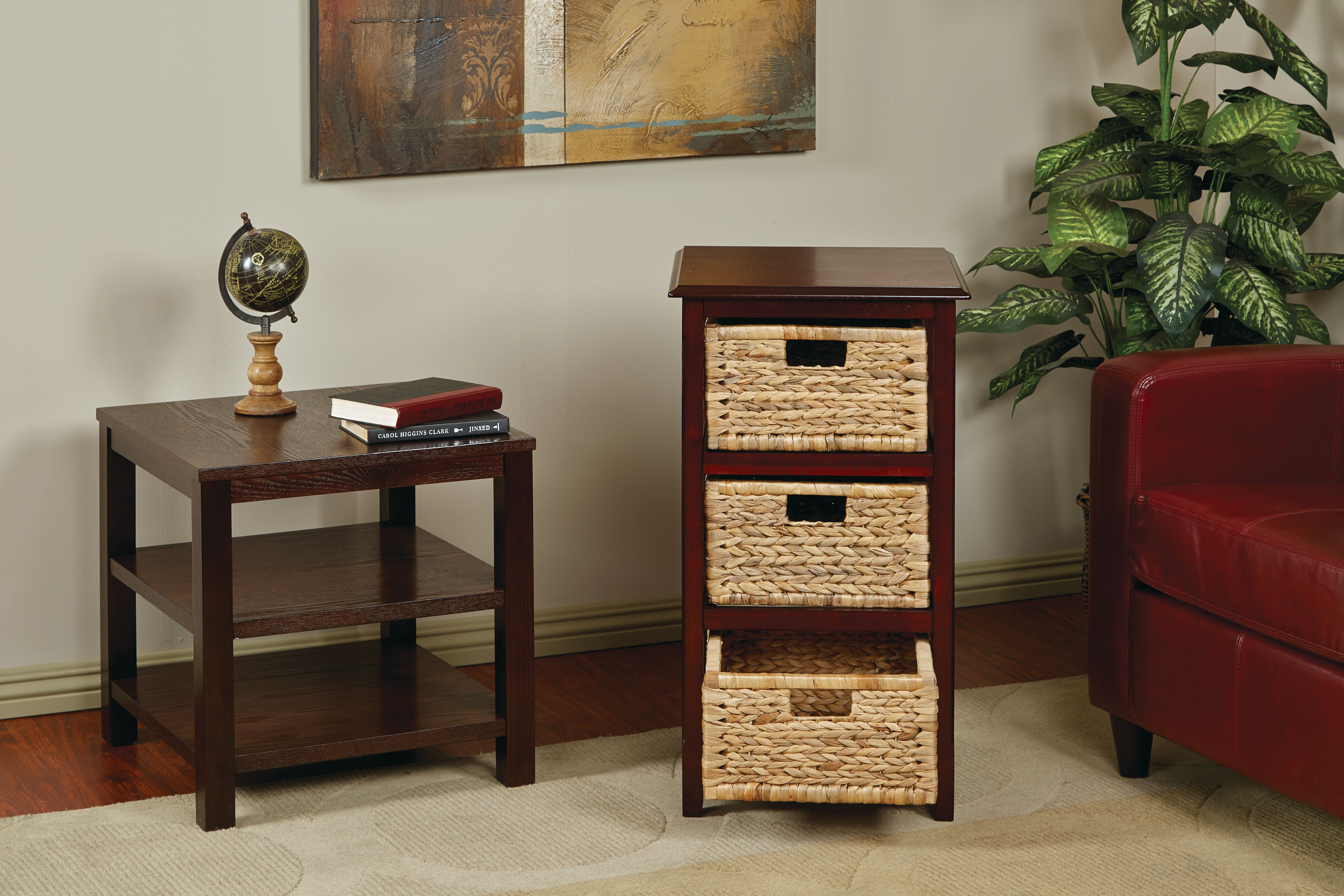 Seabrook Three-Tier Storage Unit - Espresso