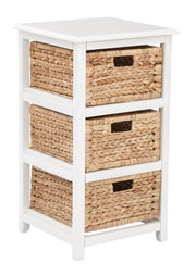 Seabrook Three-Tier Storage Unit - White