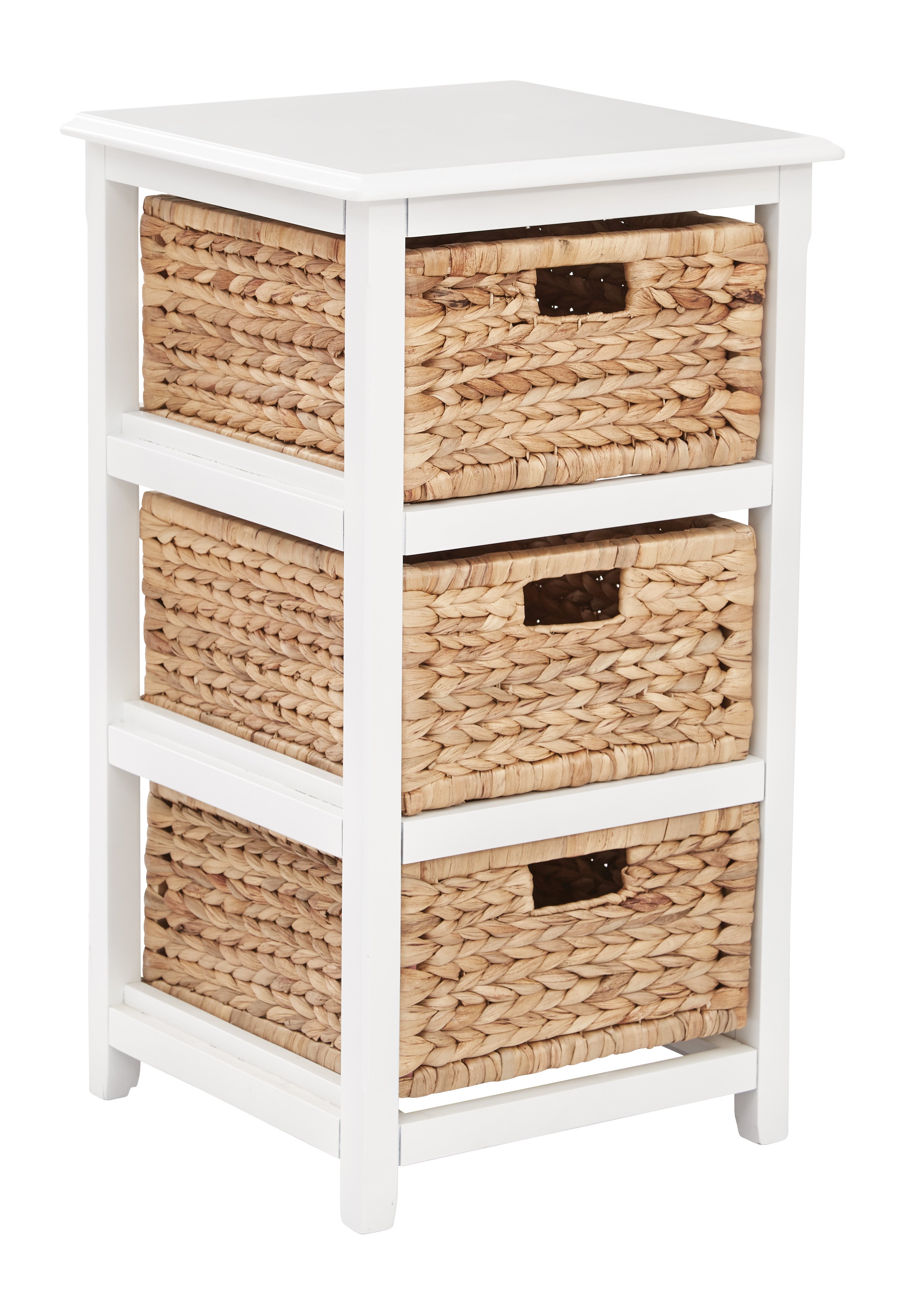 Seabrook Three-Tier Storage Unit - White