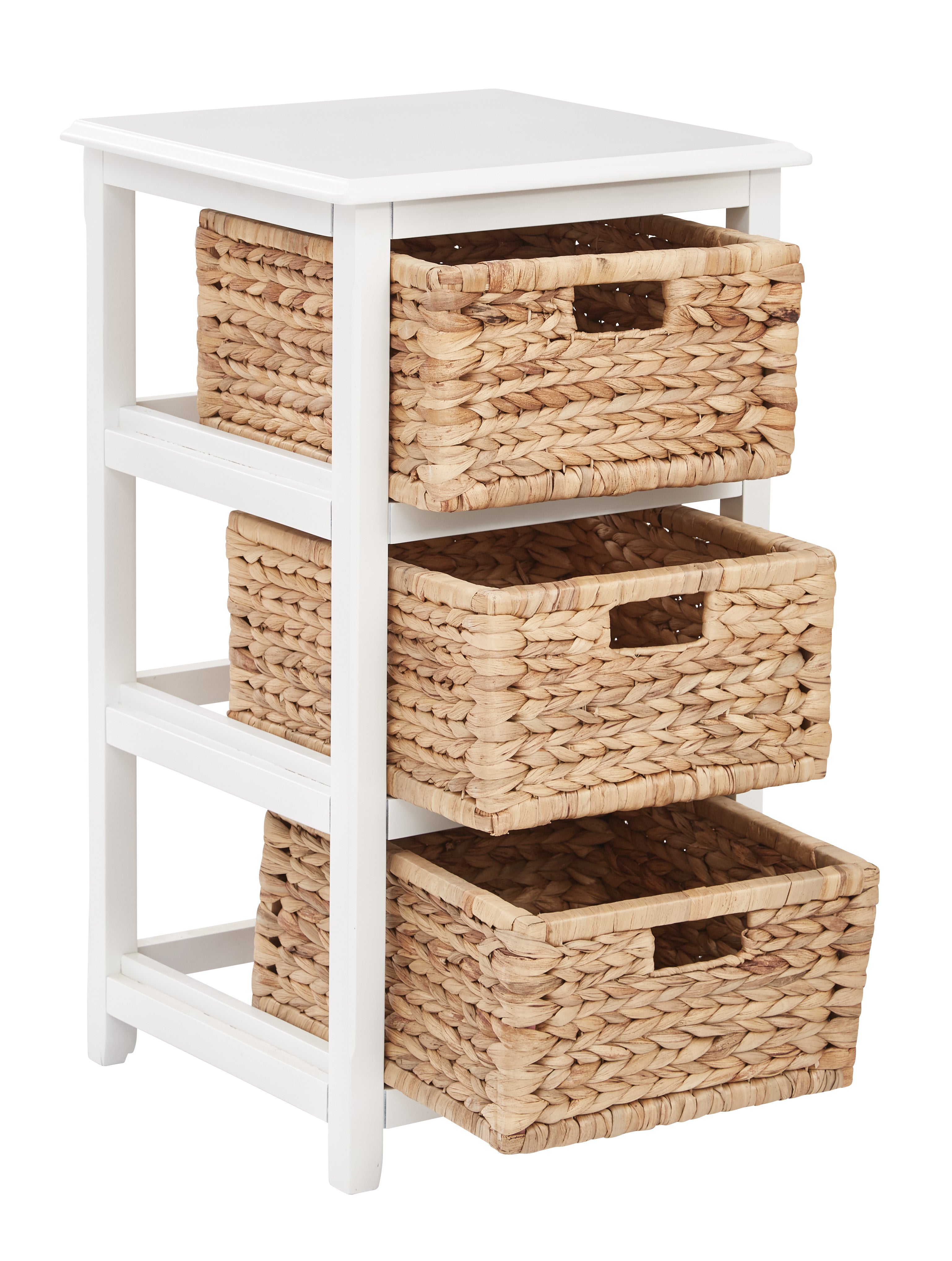 Seabrook Three-Tier Storage Unit - White