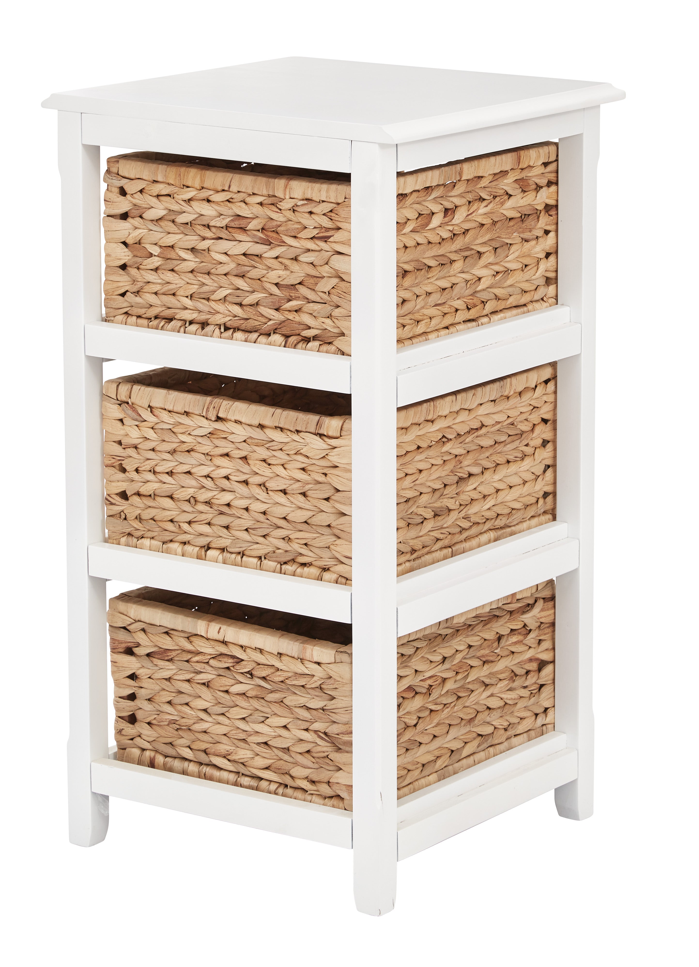 Seabrook Three-Tier Storage Unit - White