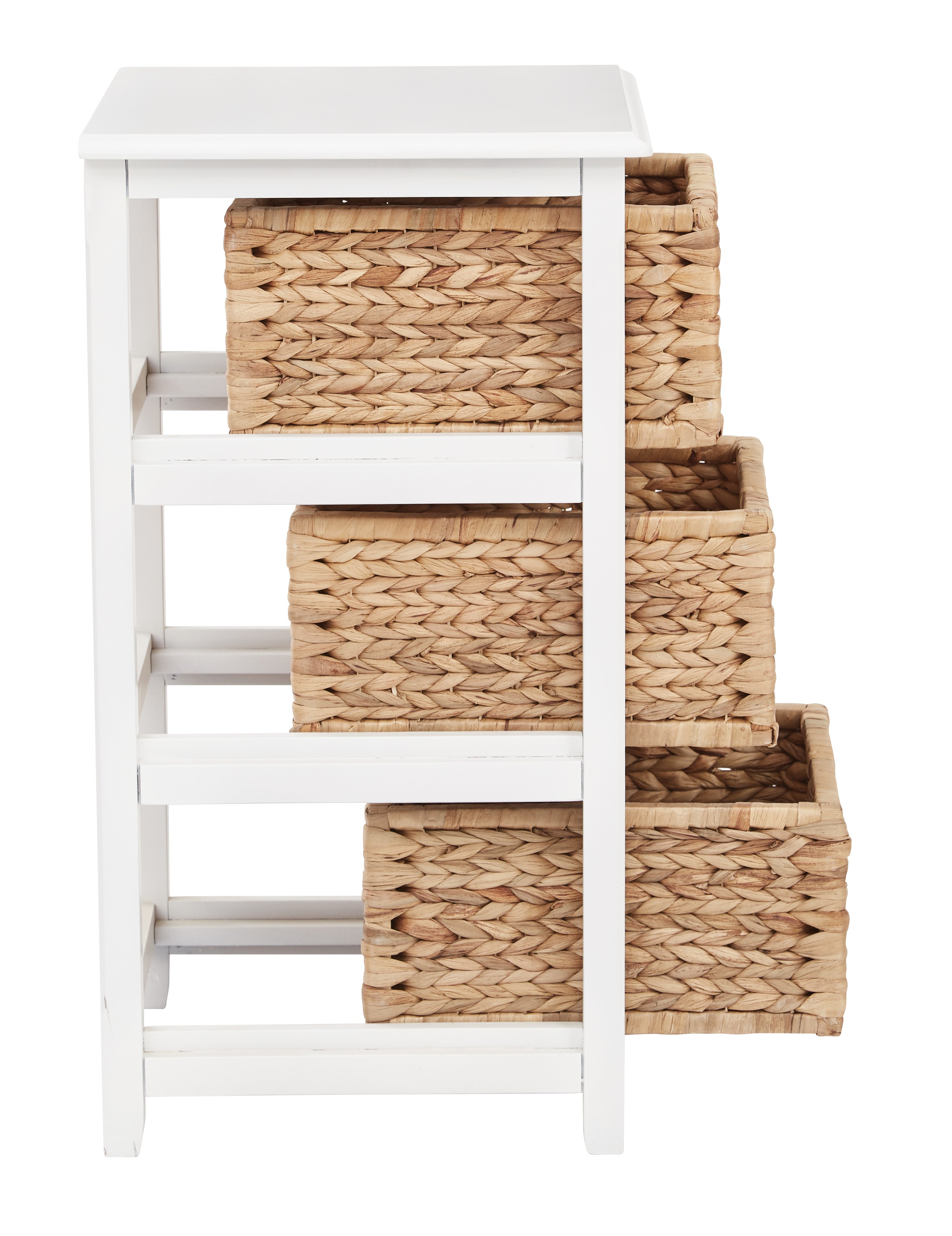 Seabrook Three-Tier Storage Unit - White