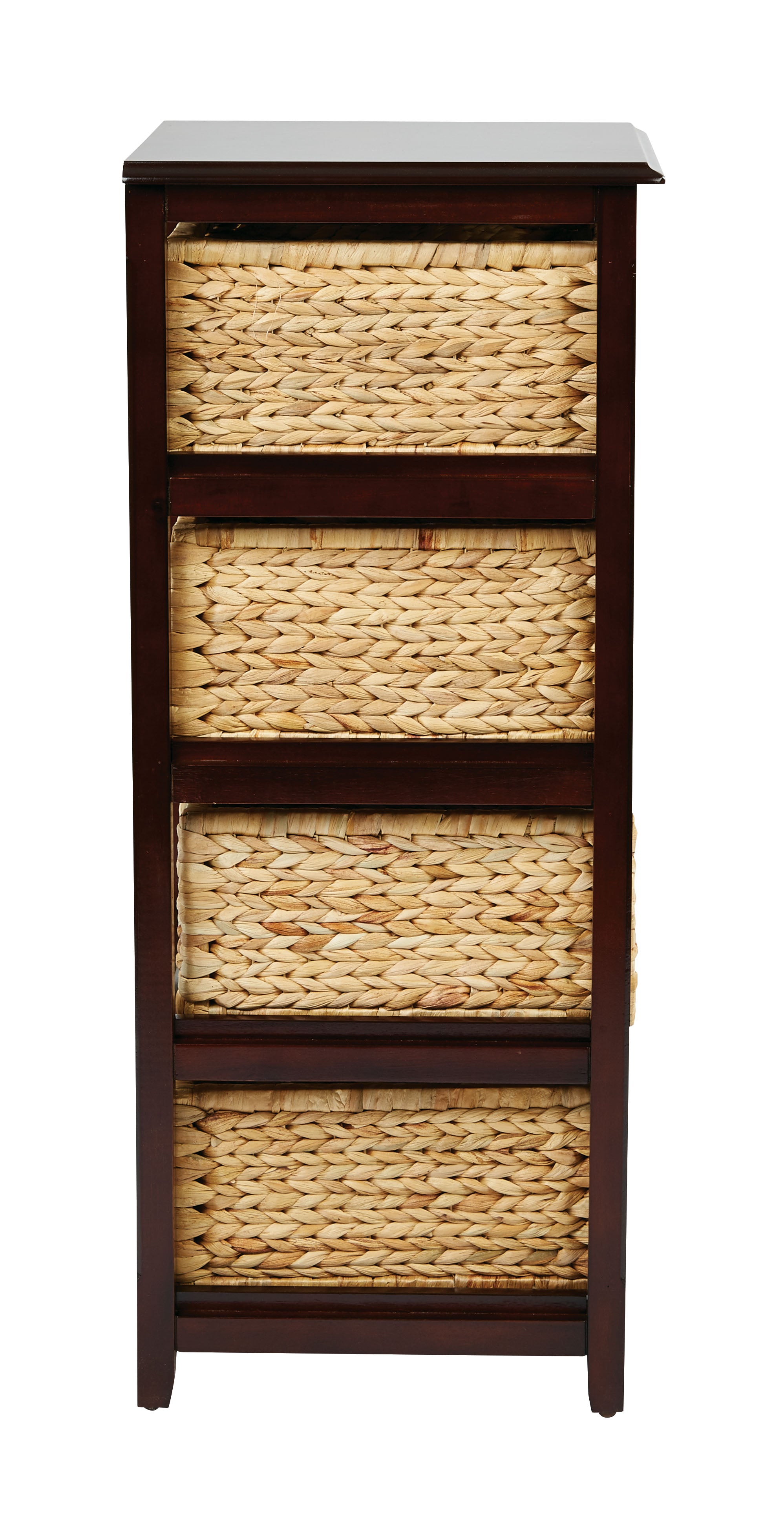Seabrook Four-Tier Storage Unit - Espresso
