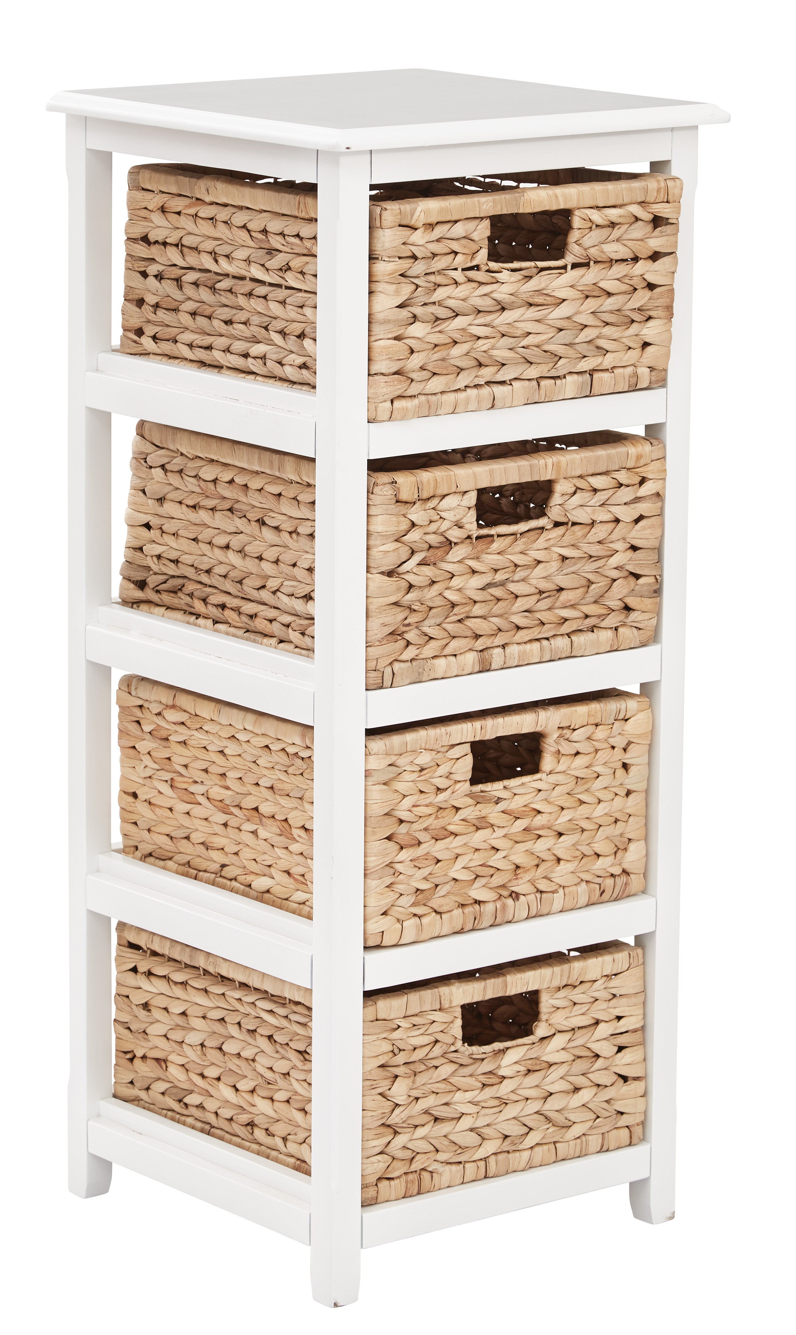 Seabrook Four-Tier Storage Unit - White
