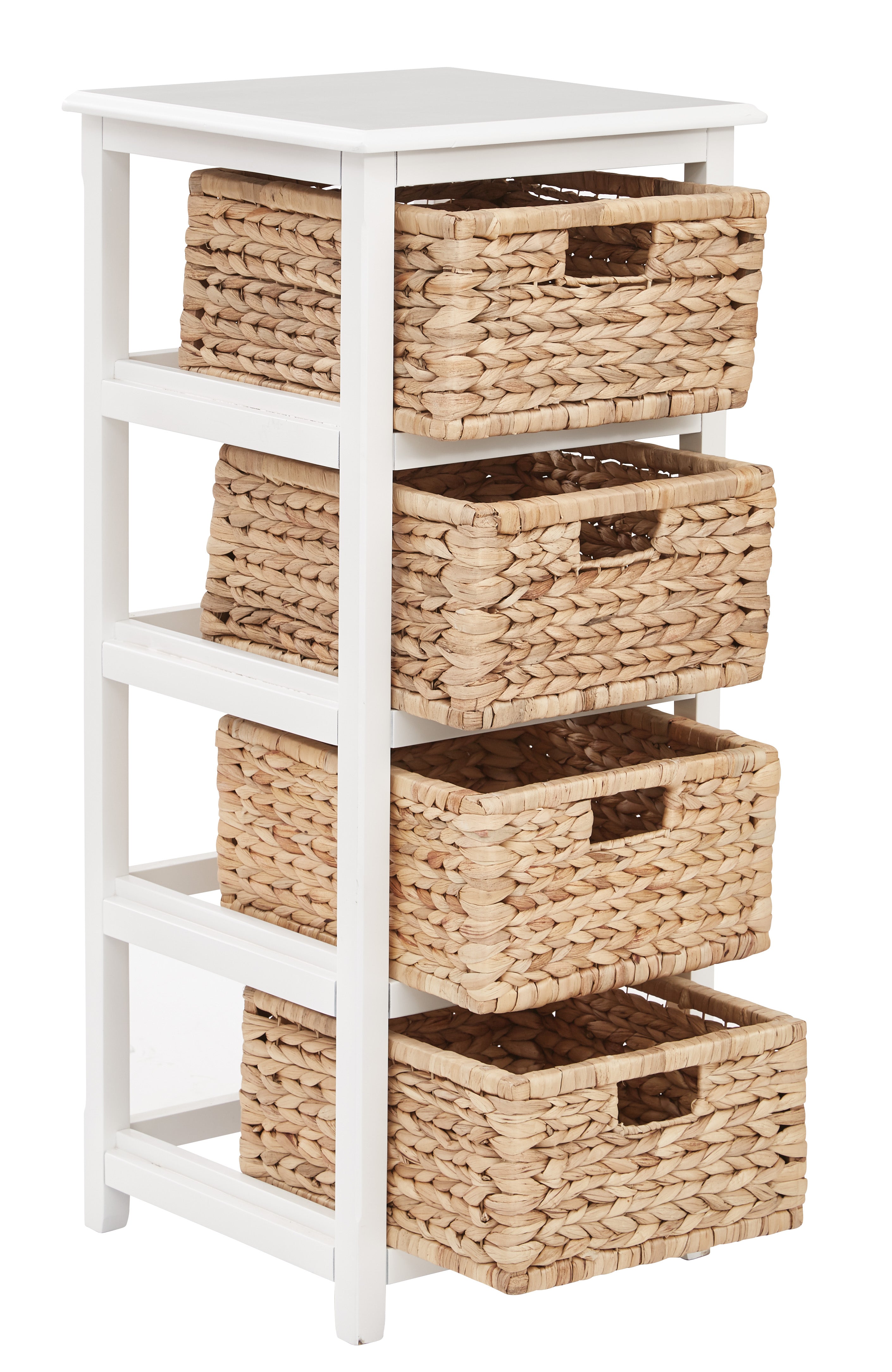 Seabrook Four-Tier Storage Unit - White