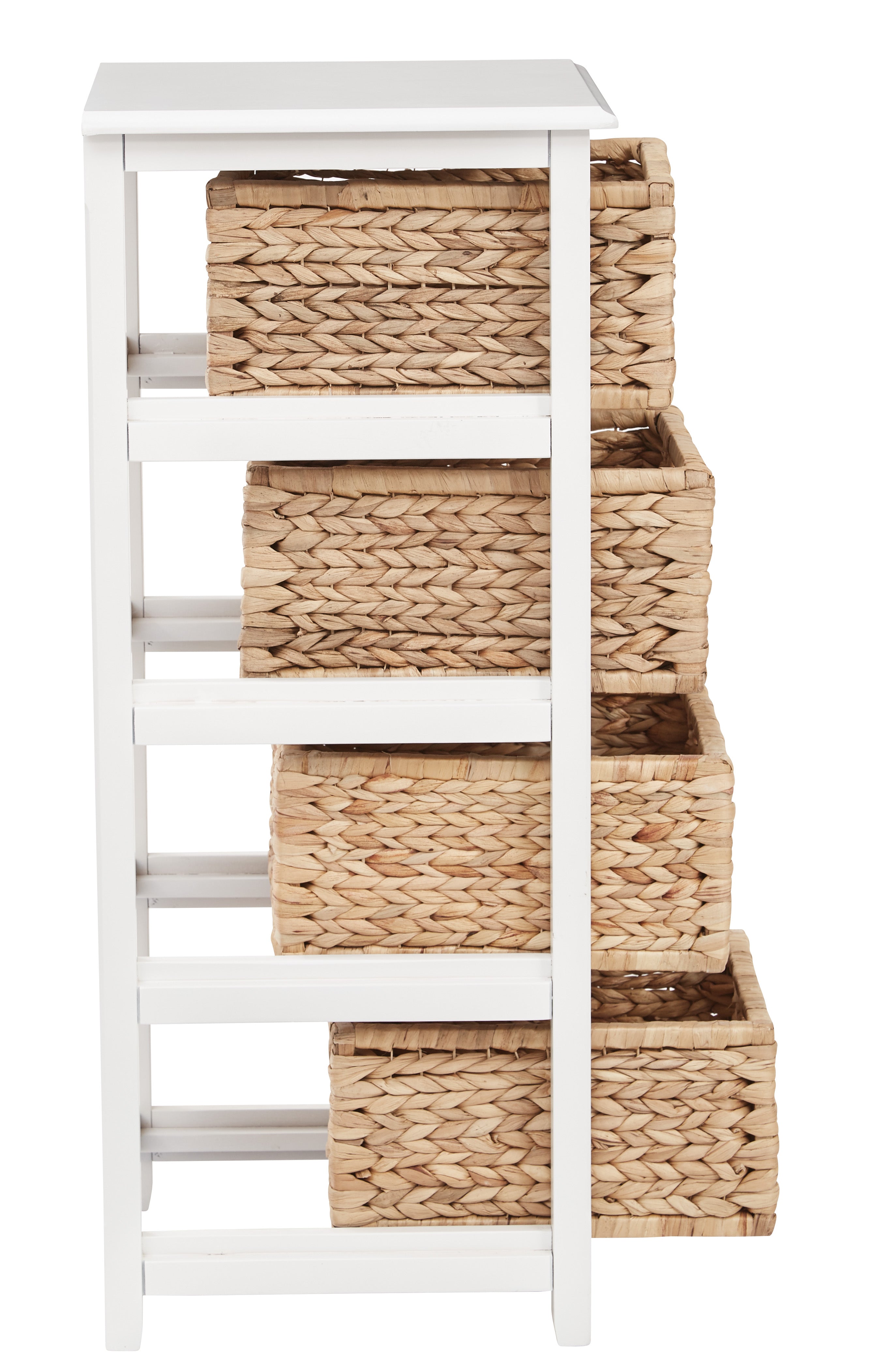 Seabrook Four-Tier Storage Unit - White