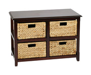 Seabrook Two-Tier Storage Unit - Espresso