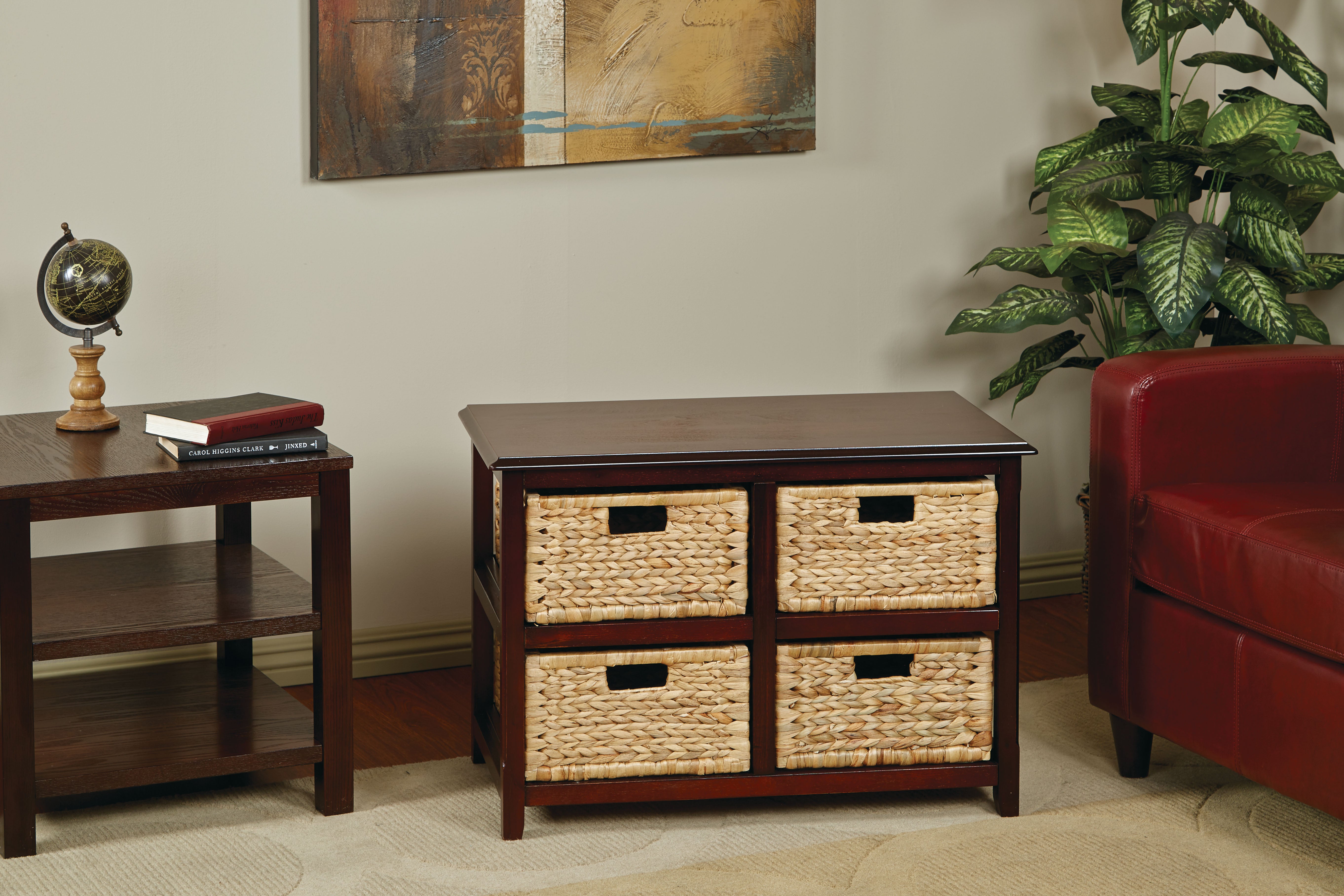Seabrook Two-Tier Storage Unit - Espresso