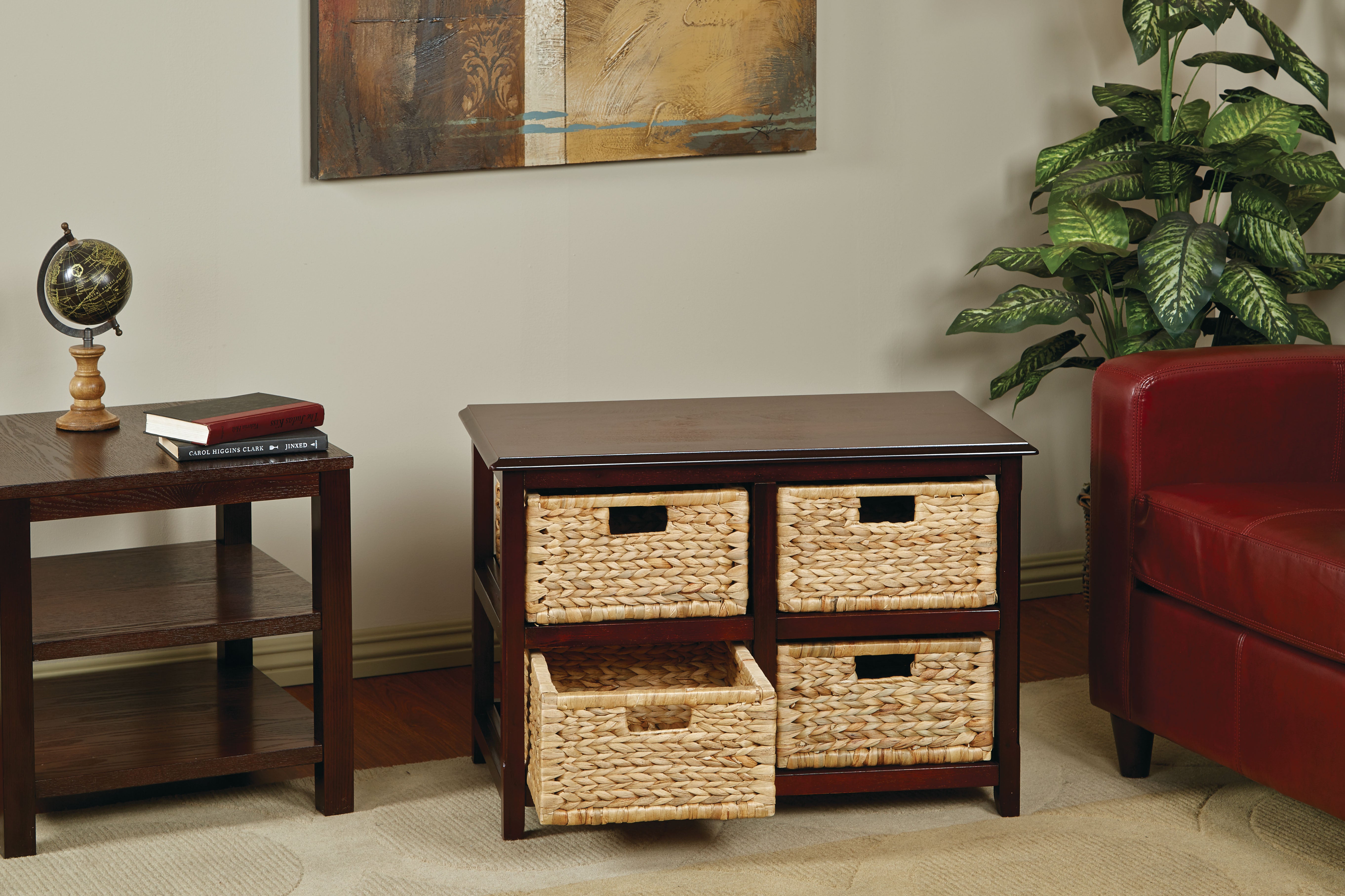 Seabrook Two-Tier Storage Unit - Espresso