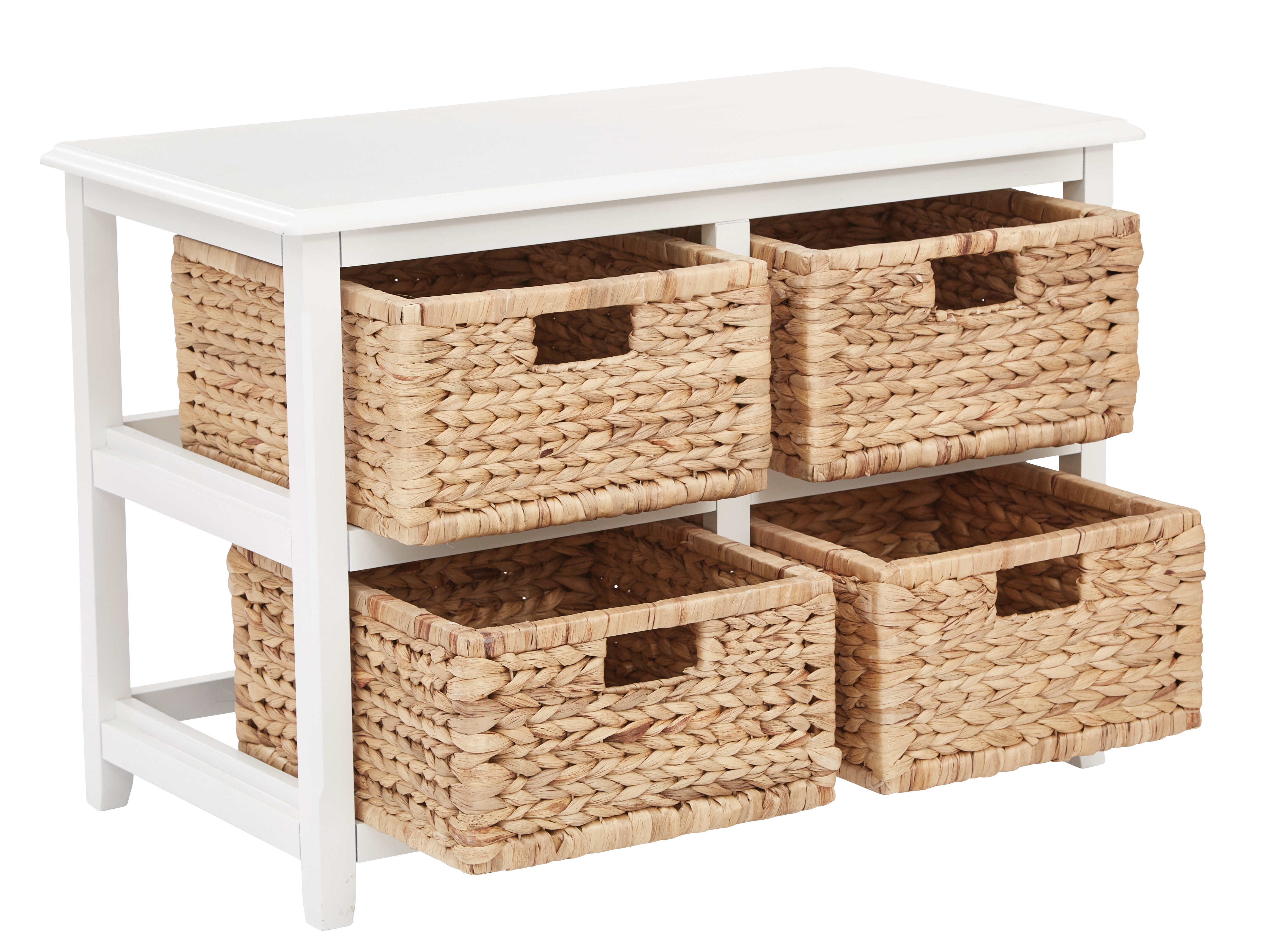Seabrook Two-Tier Storage Unit - White