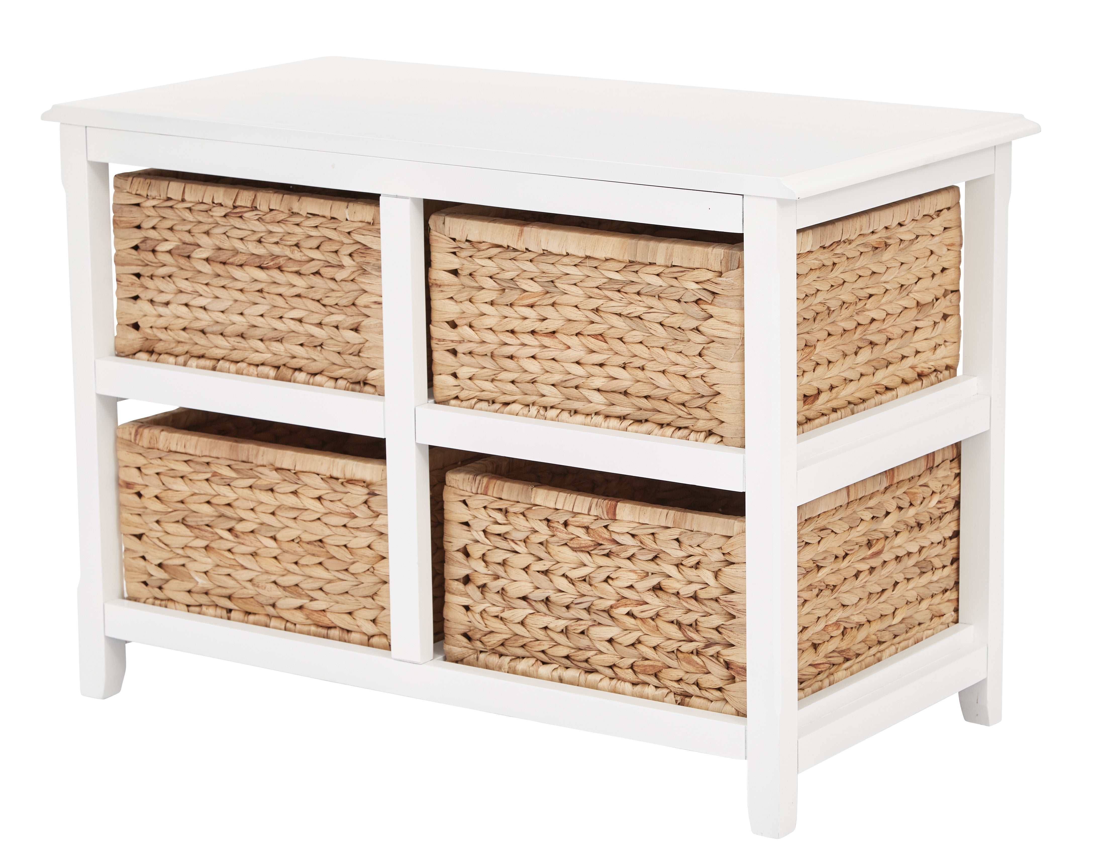 Seabrook Two-Tier Storage Unit - White