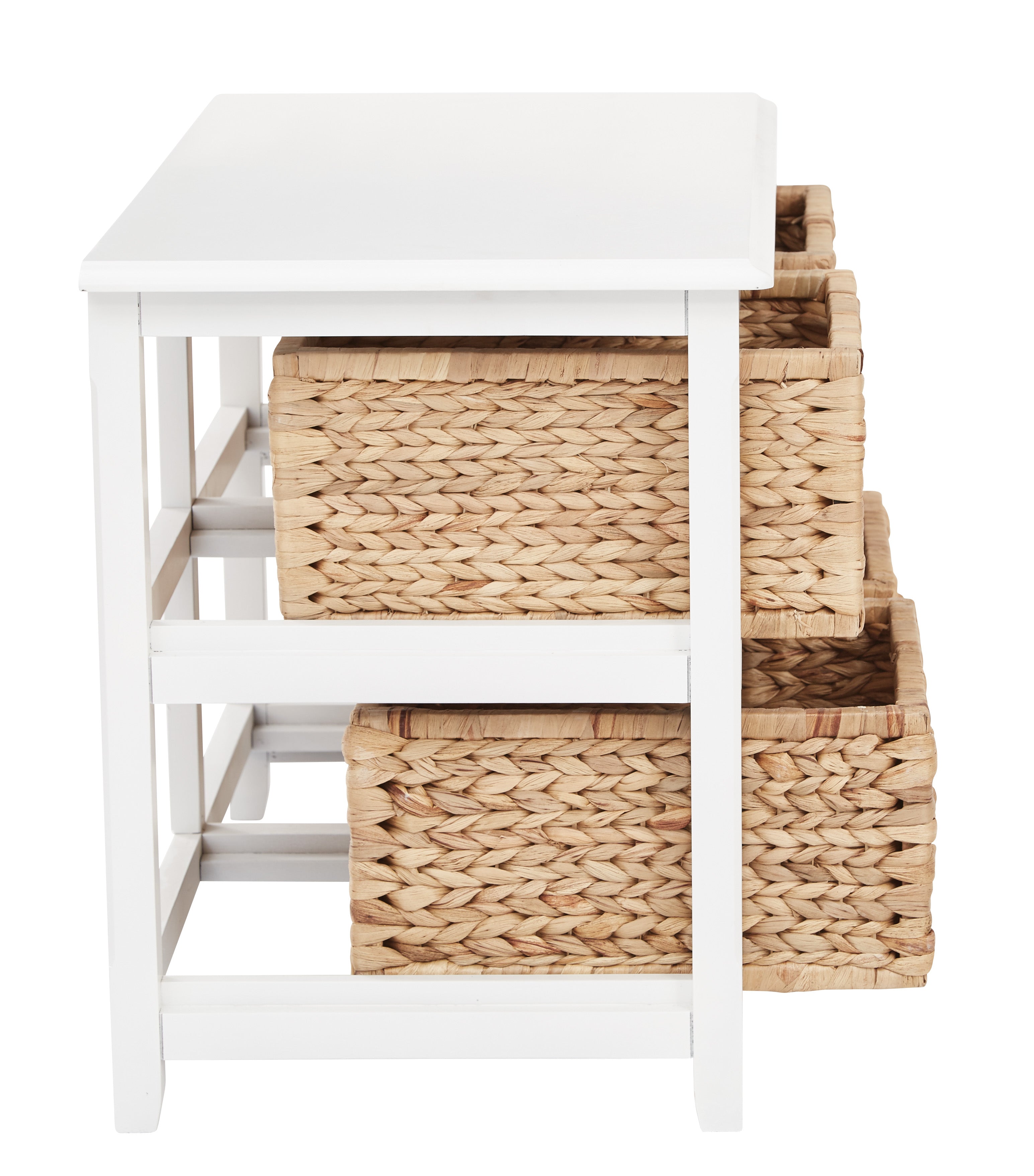 Seabrook Two-Tier Storage Unit - White