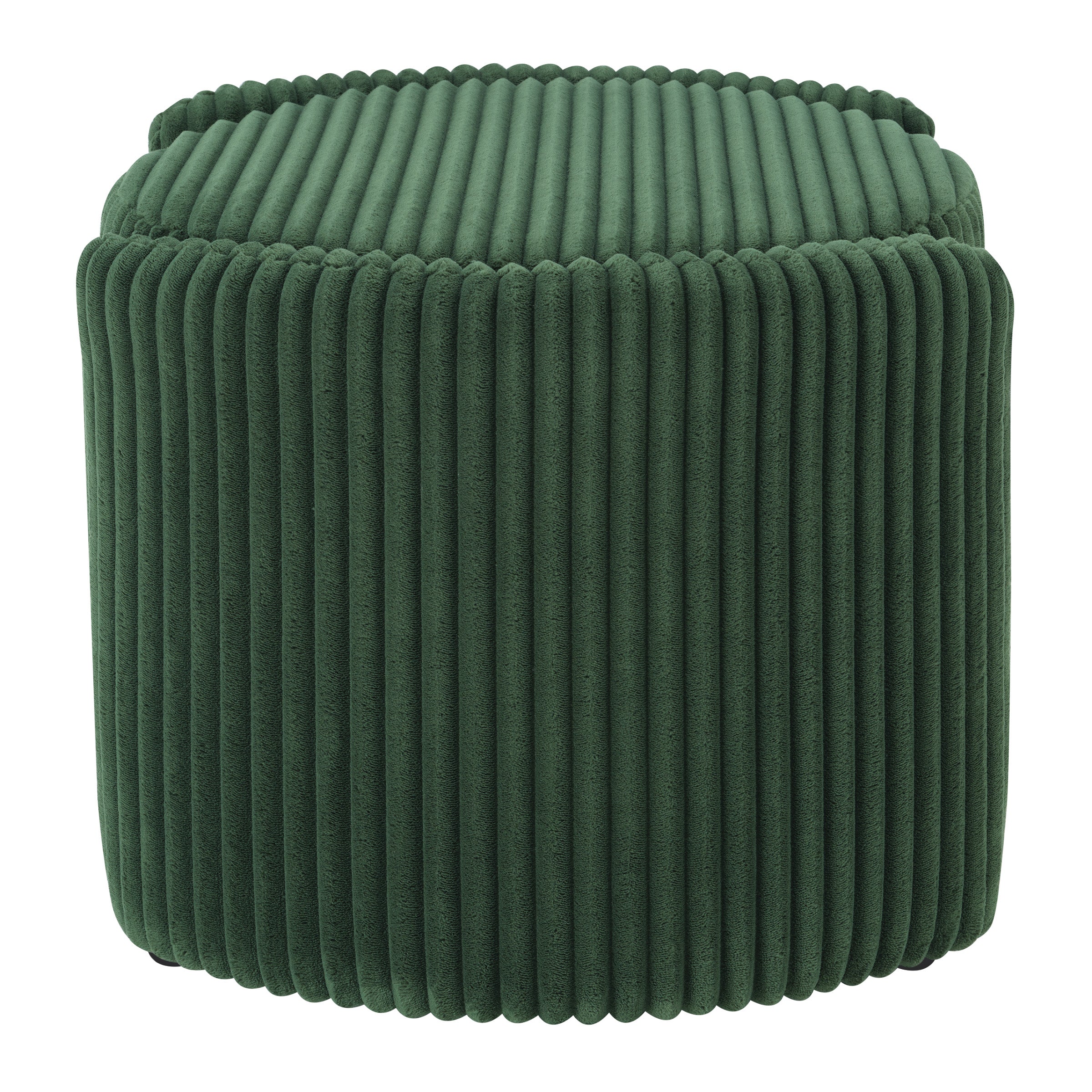 Sable Storage Ottoman - Green Cord