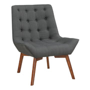Shelly Tufted Chair - Charcoal