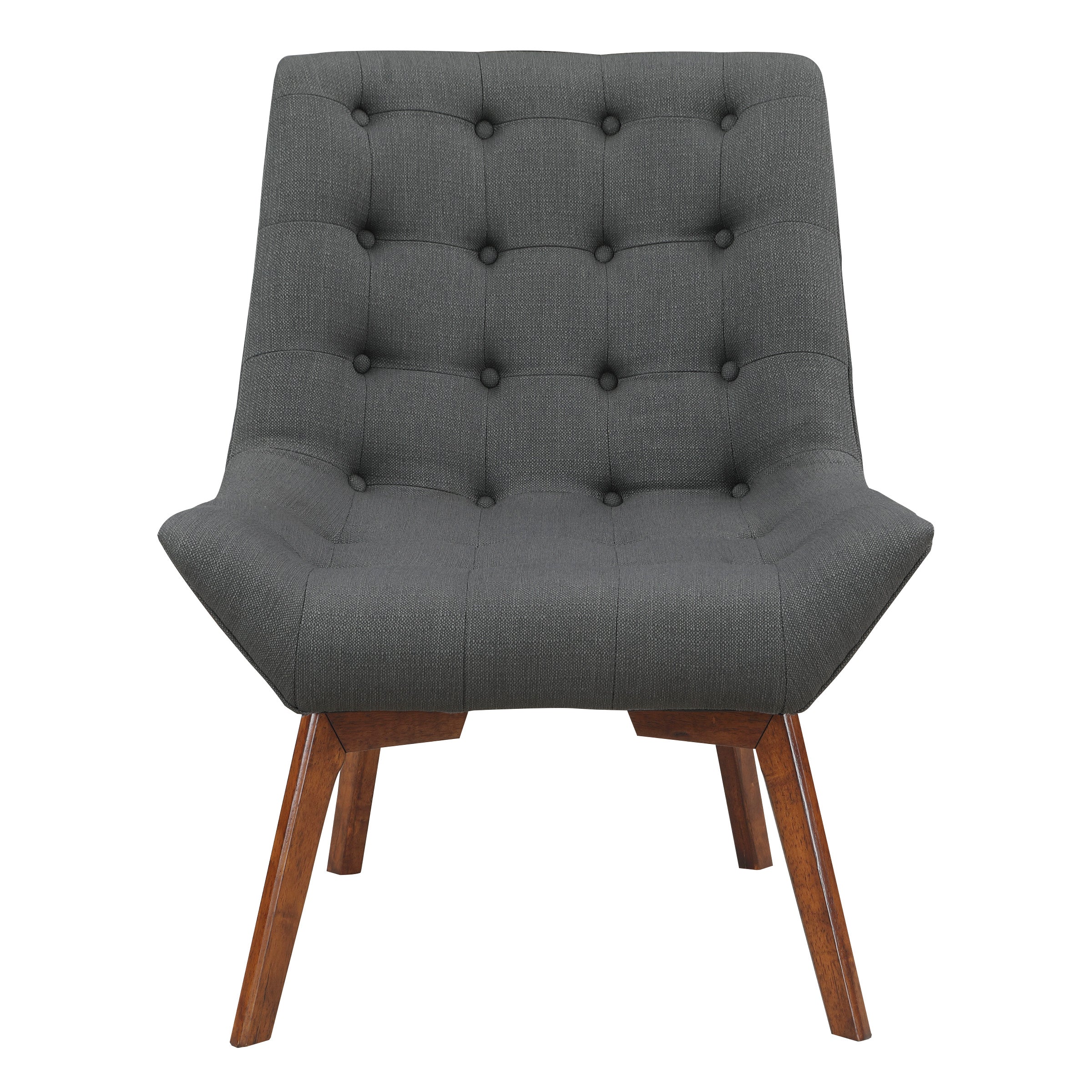 Shelly Tufted Chair - Charcoal