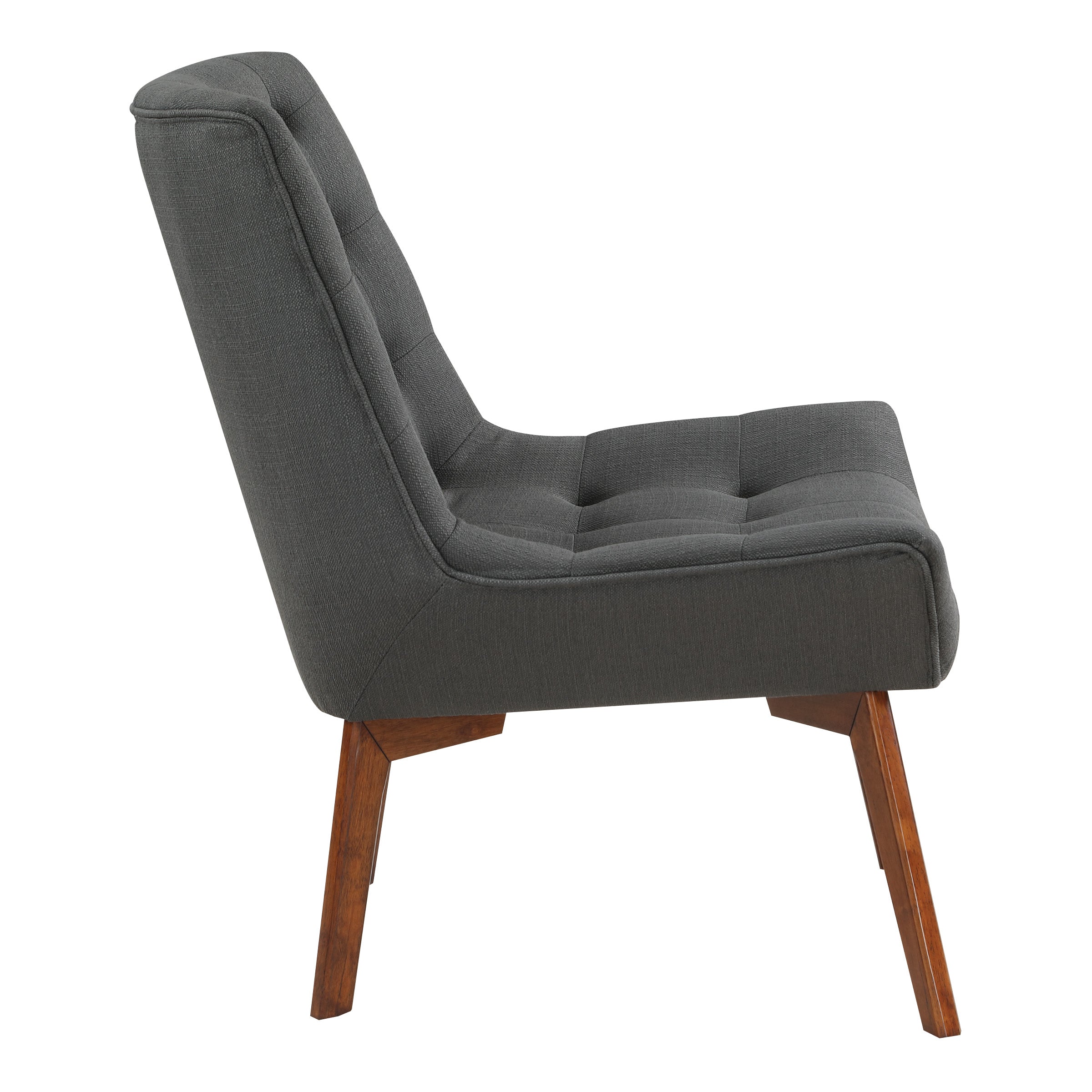 Shelly Tufted Chair - Charcoal