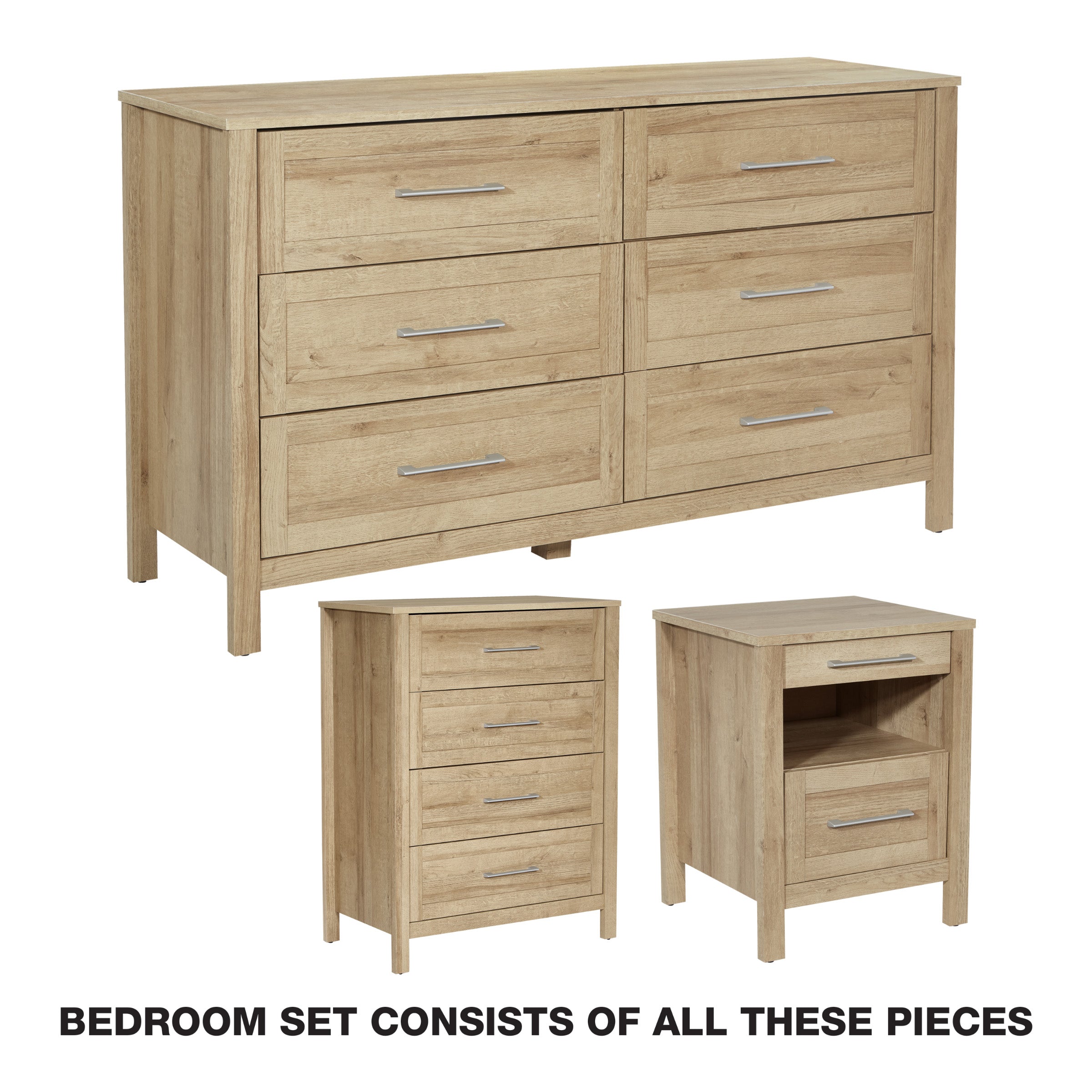 Stonebrook 3 Piece Bedroom Set - Canyon Oak