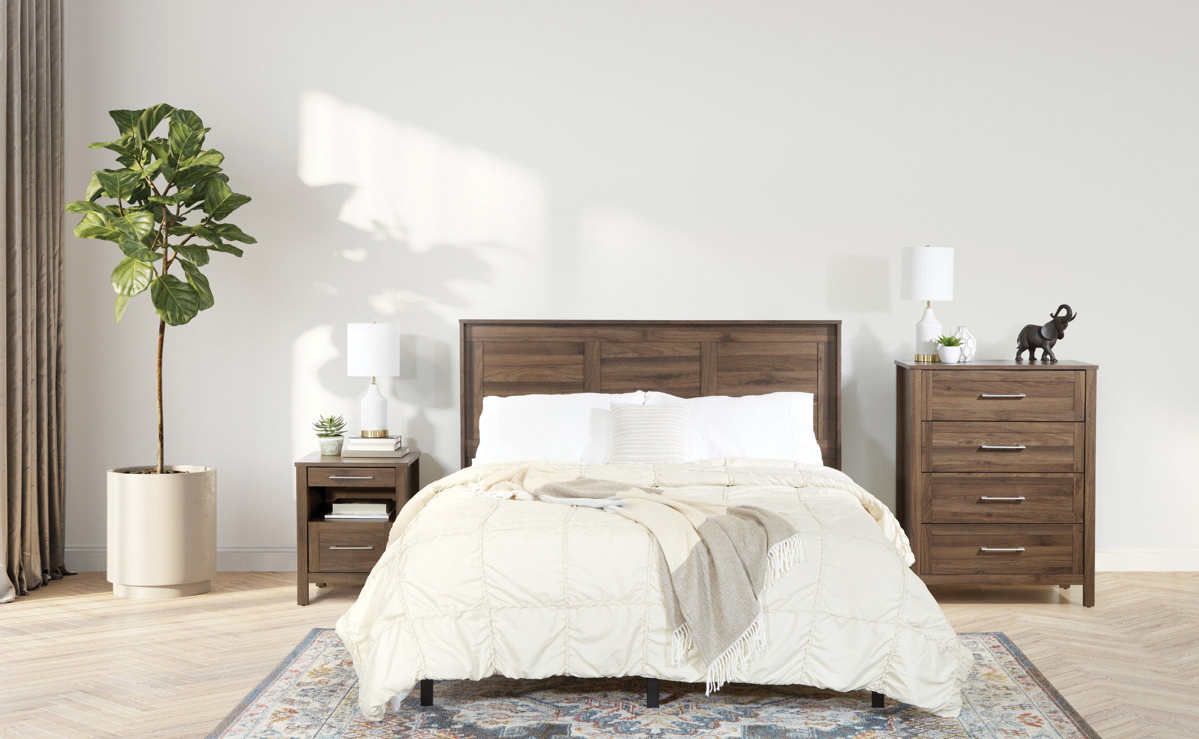 Stonebrook 3 Piece Bedroom Set - Classic Walnut