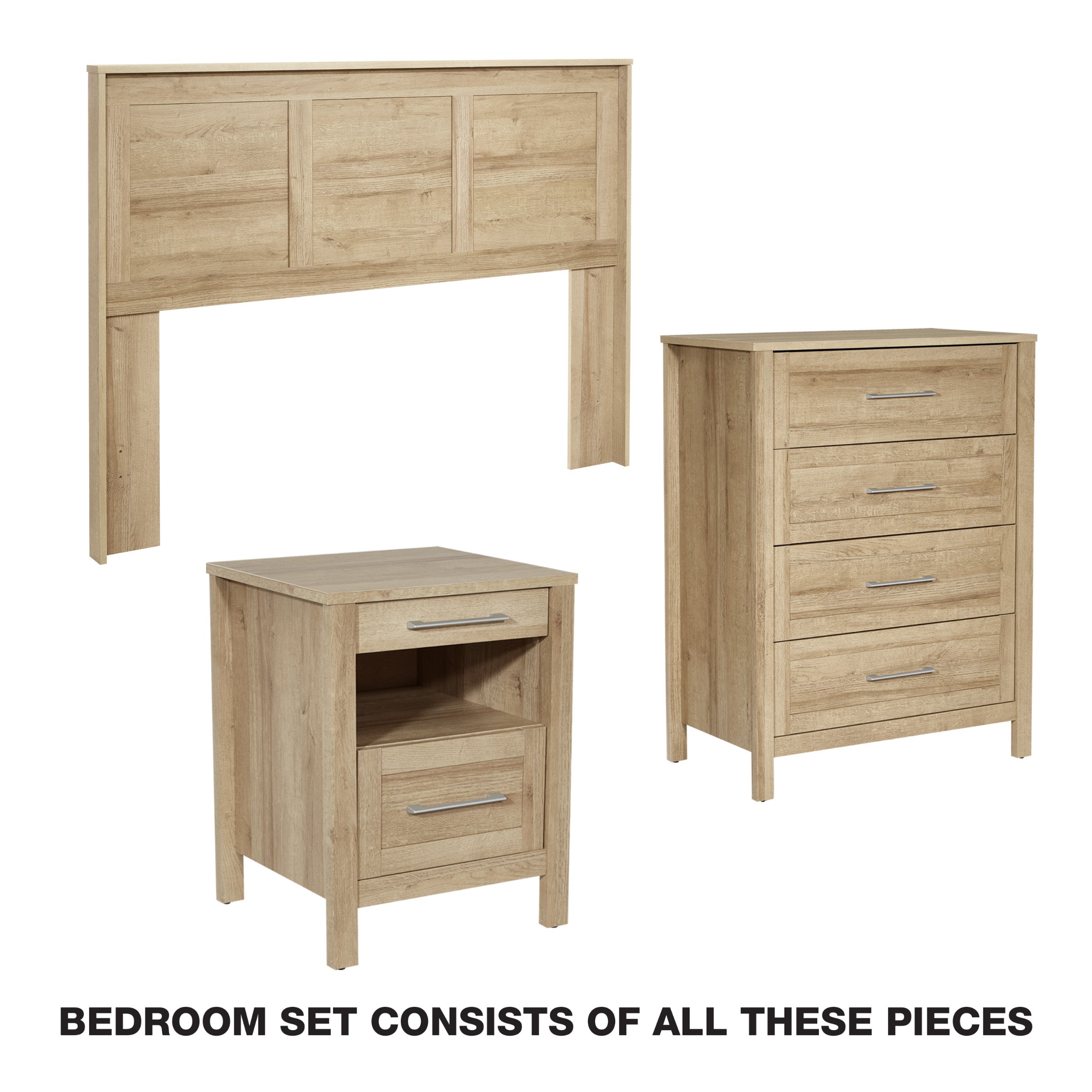 Stonebrook 3 Piece Bedroom Set - Canyon Oak