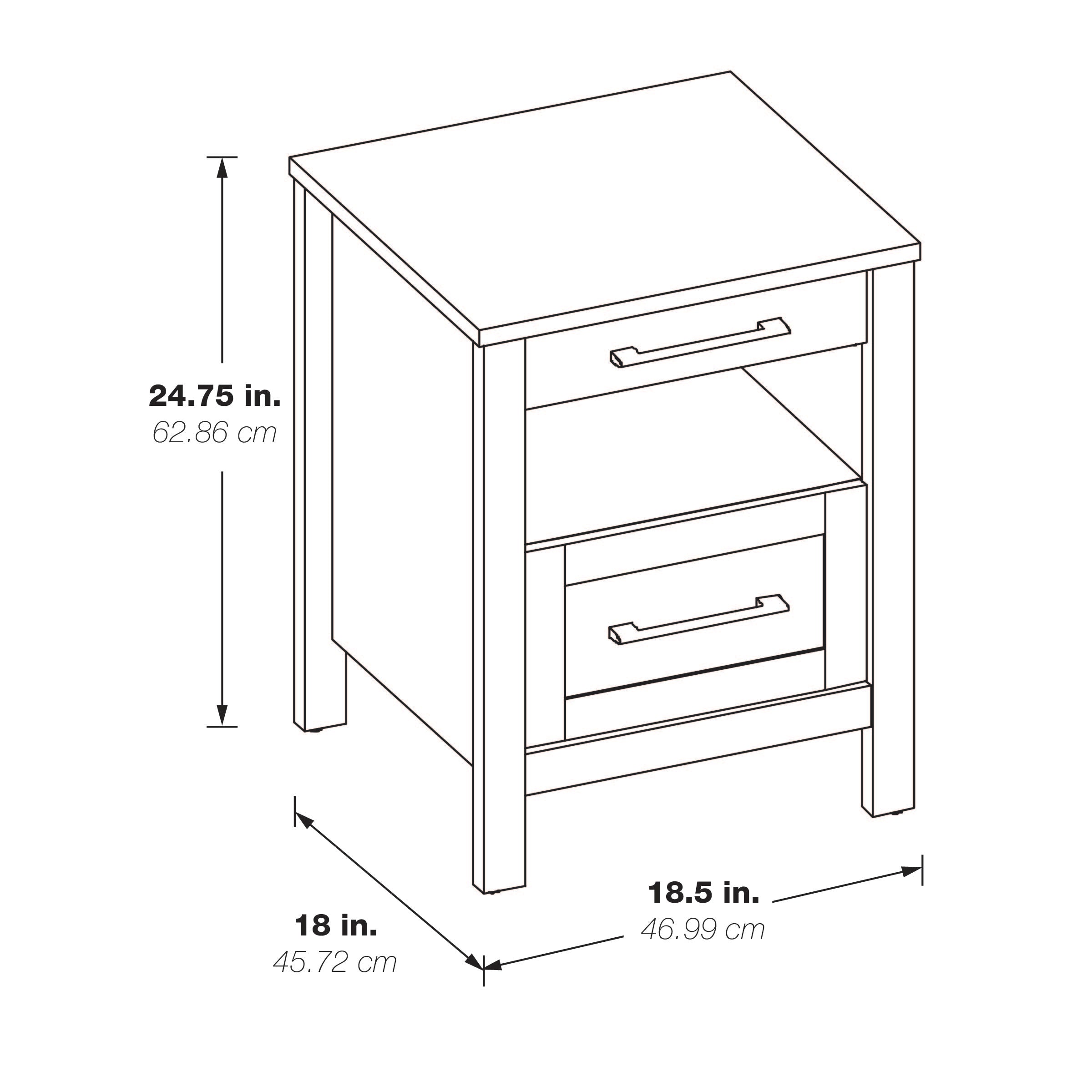 Stonebrook Nightstand - Classic Walnut