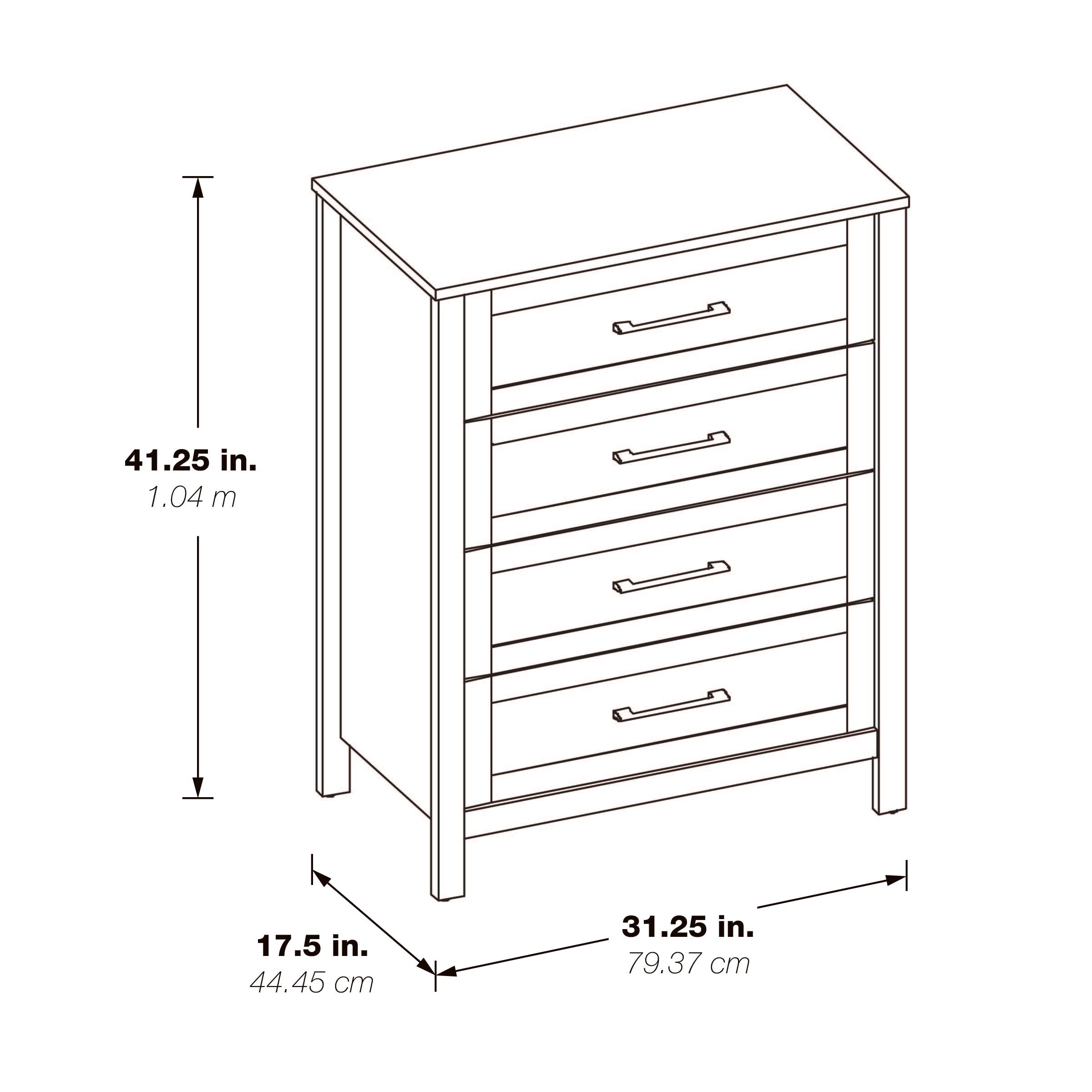 Stonebrook 4-Drawer Chest - Canyon Oak