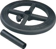 Stool Kit with Adjustable 19" Diameter Black Nylon Foot ring - Black
