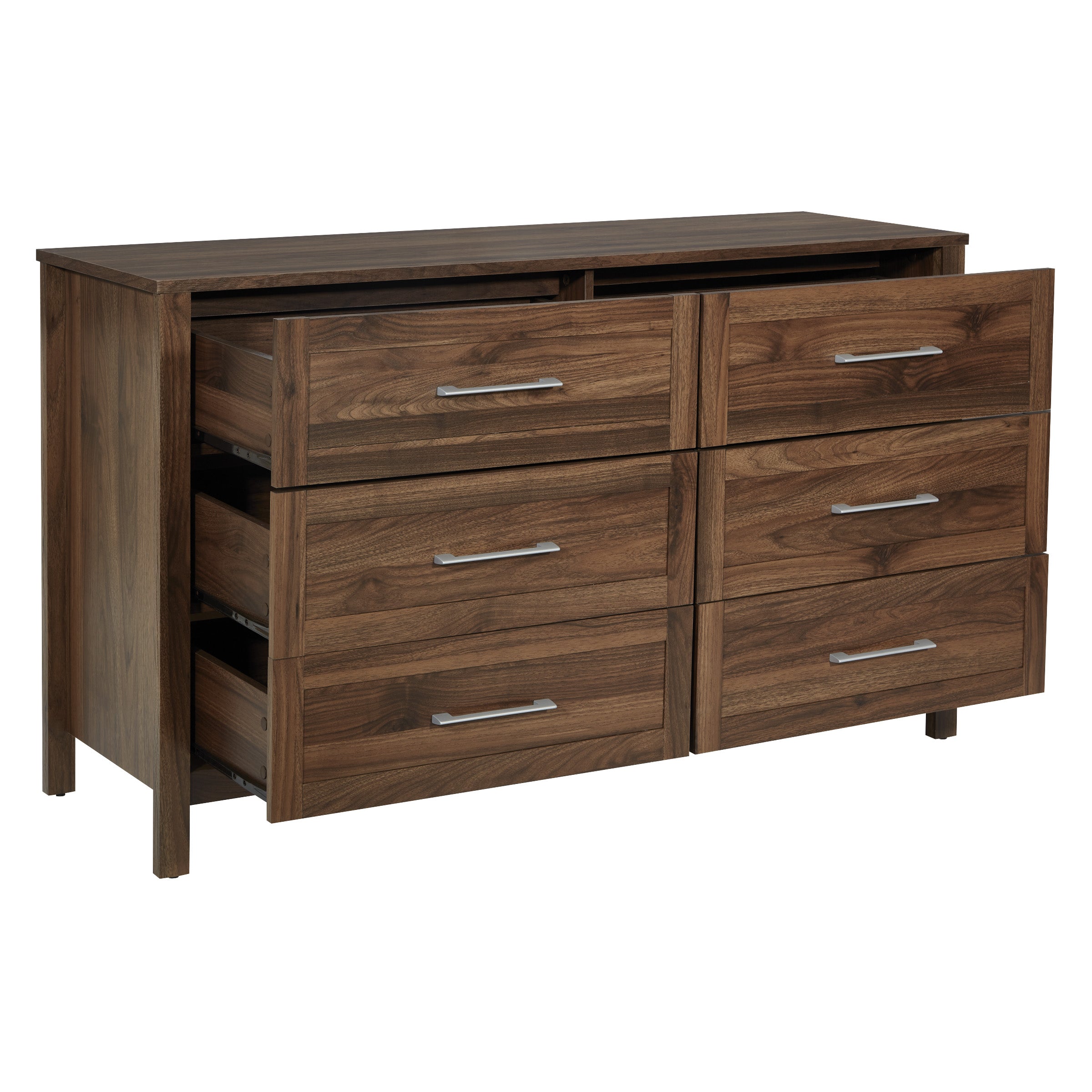 Stonebrook 6-Drawer Dresser - Classic Walnut