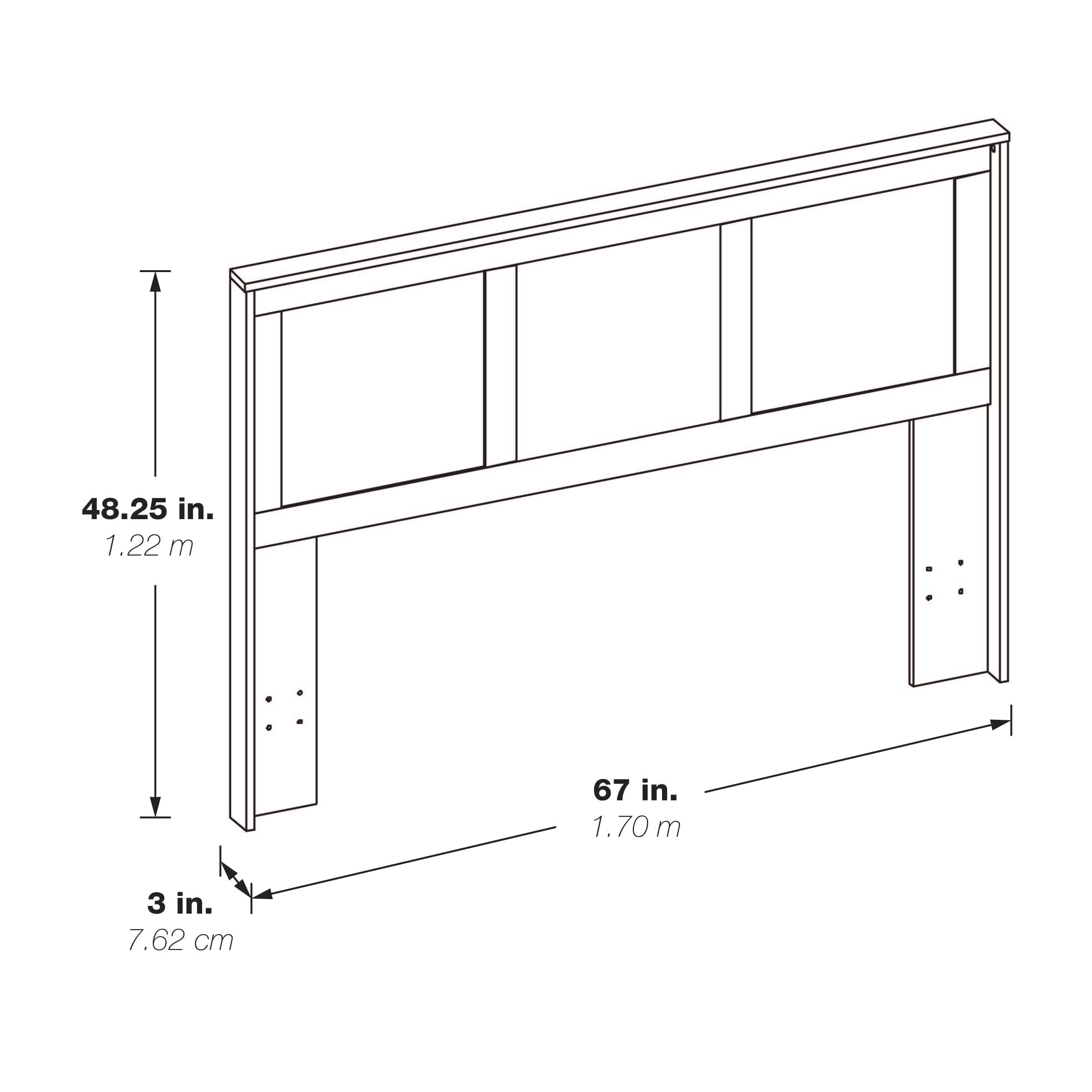 Stonebrook Queen/Full Headboard - Canyon Oak