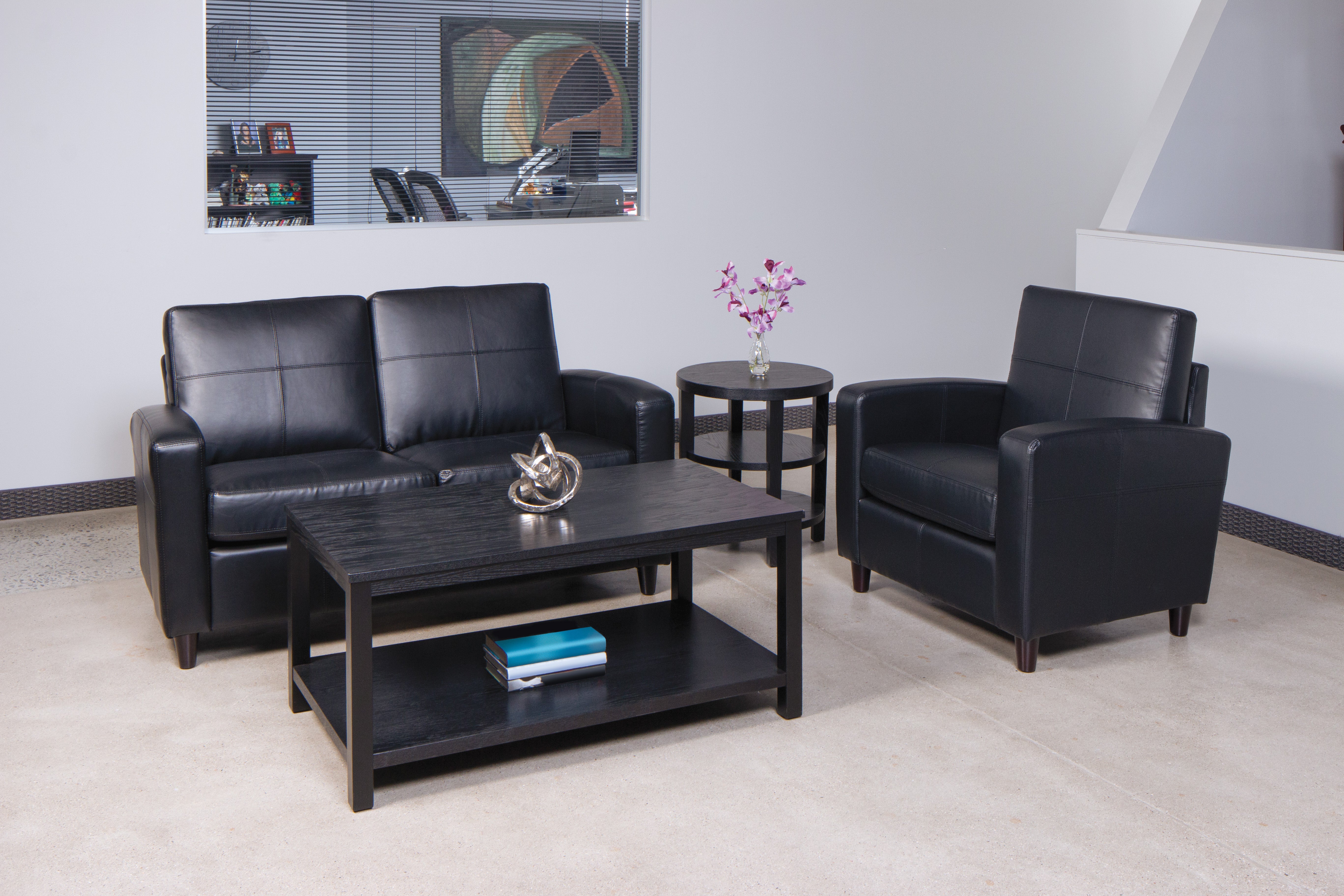 Club Chair With Espresso Legs - Espresso