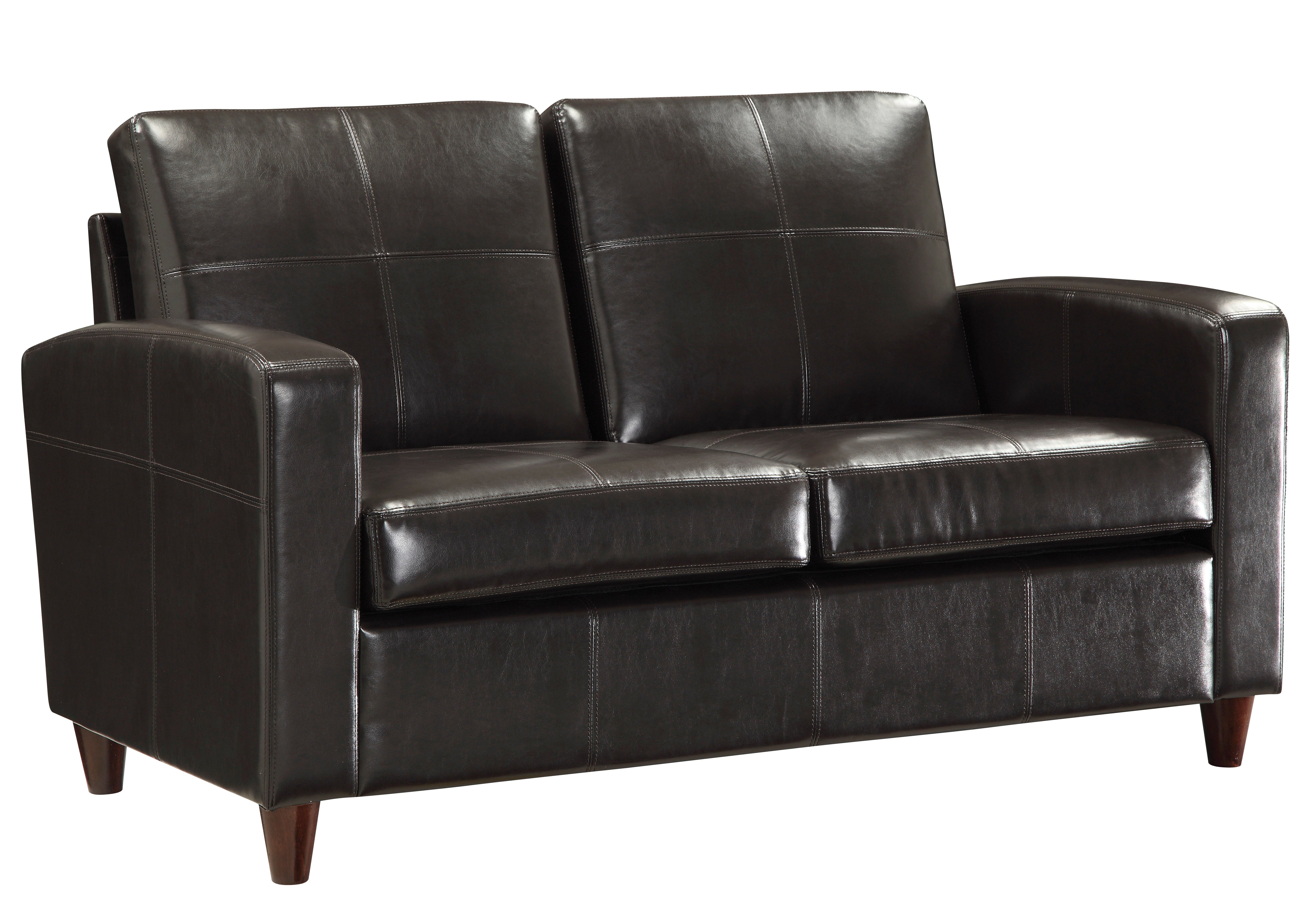 Loveseat With Espresso Finish Legs - Espresso