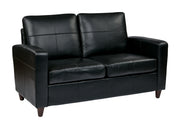 Loveseat With Espresso Finish Legs - Espresso