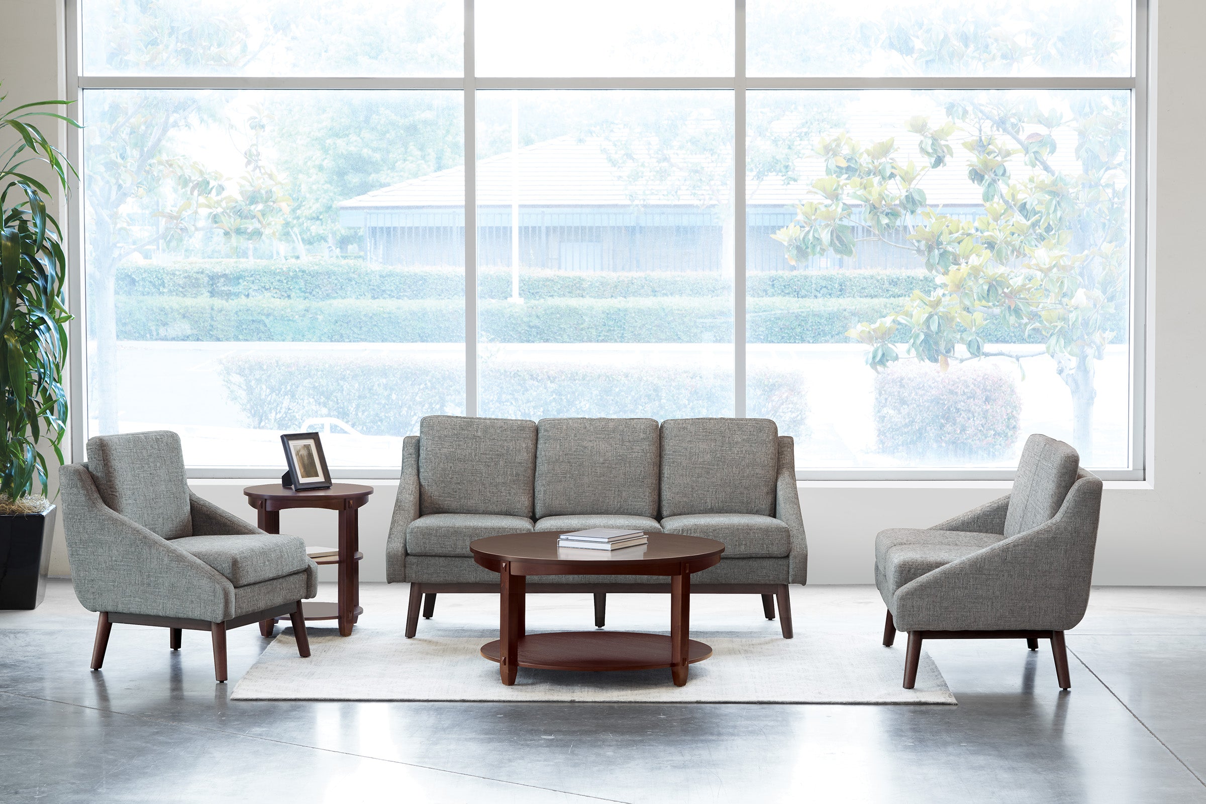 Mid-Century Loveseat - Charcoal