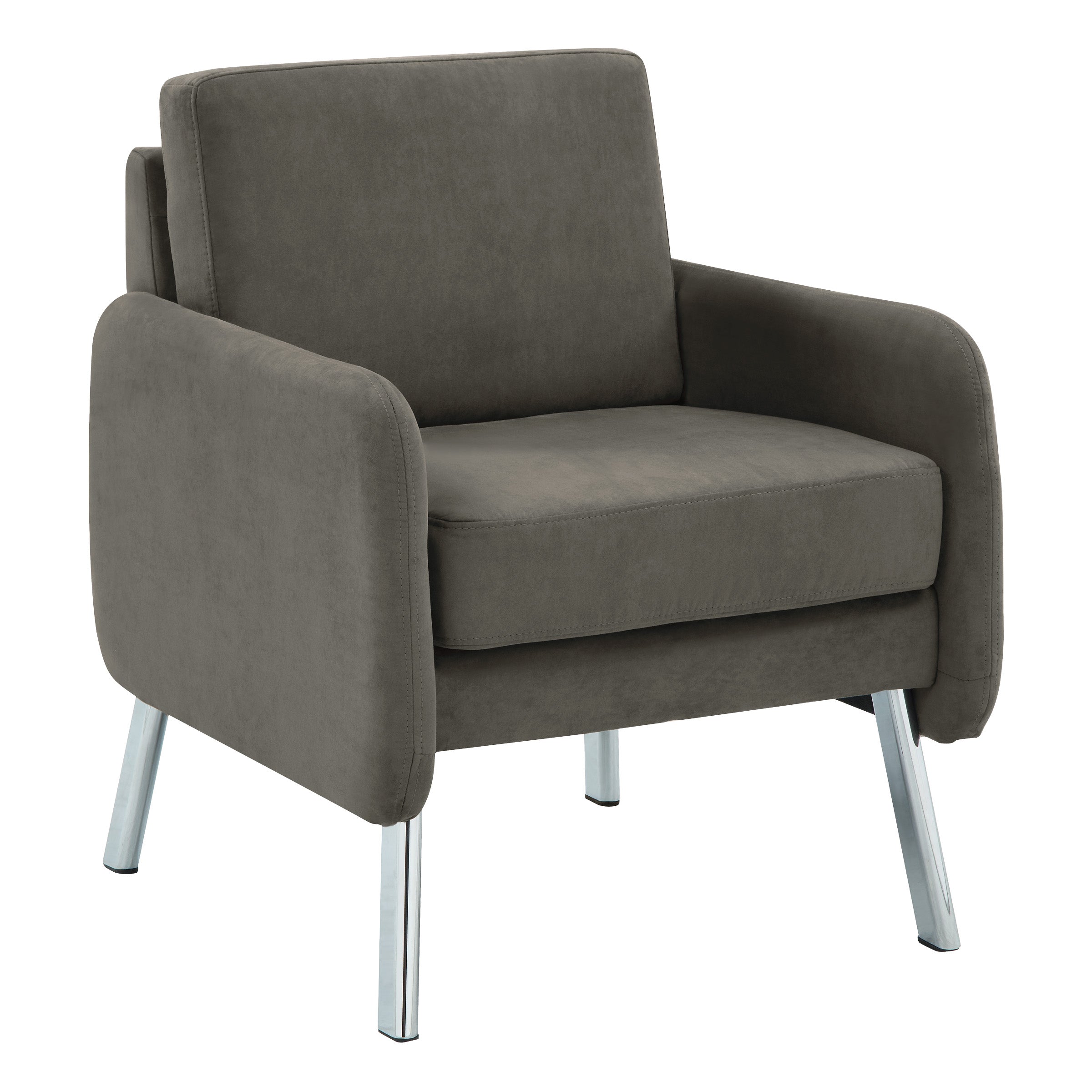 Lounge Chair in Fabric - Charcoal Fabric
