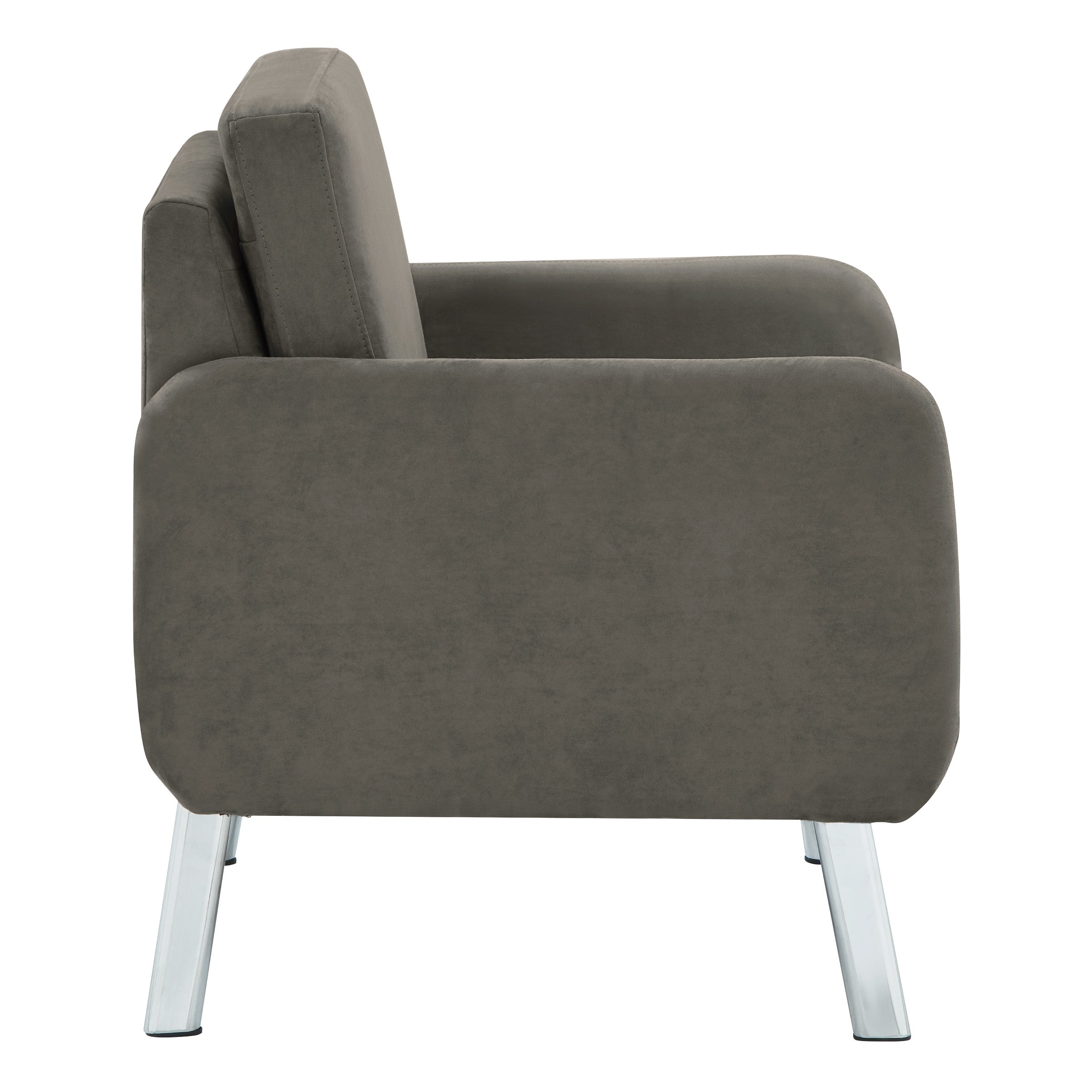Lounge Chair in Fabric - Charcoal Fabric
