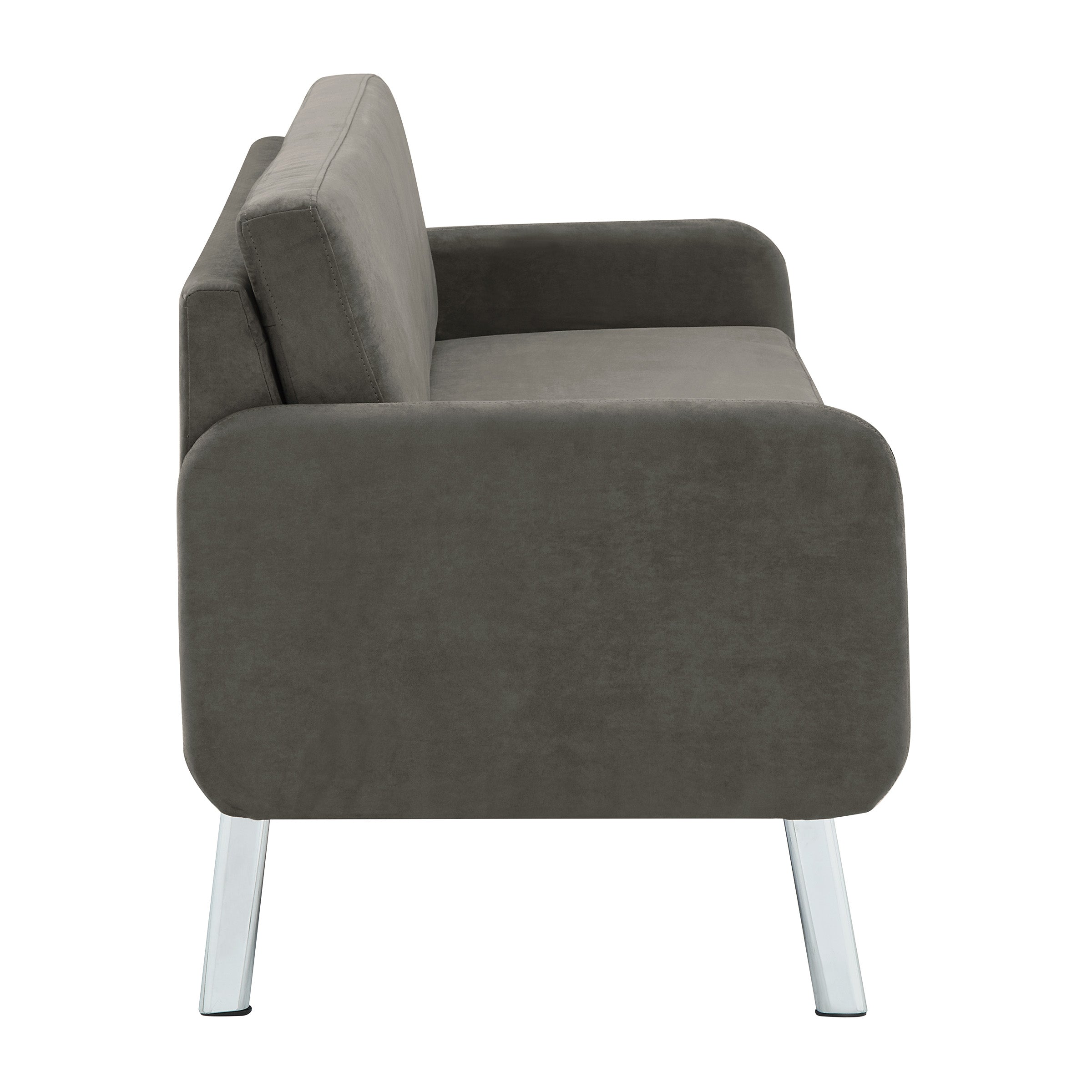 Lounge Sofa in Fabric - Charcoal Fabric